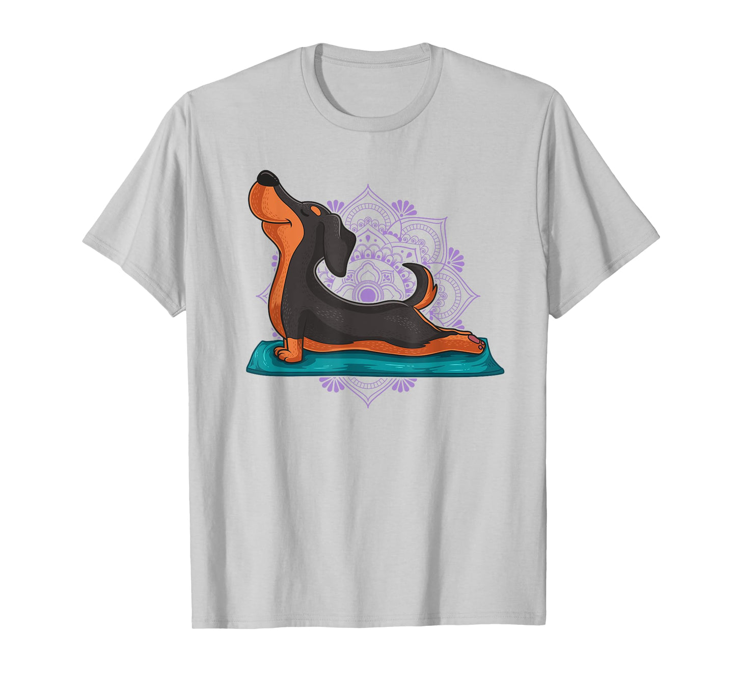 Cute Dachshund Dog Yoga Position Workout Instructor Gift T-Shirt