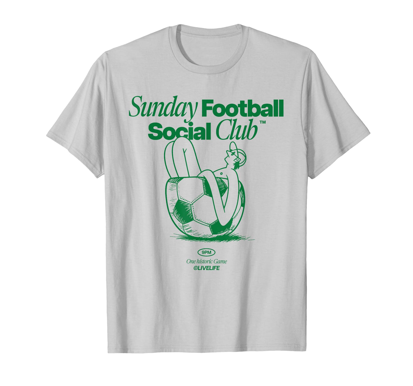 Sunday Football Social Club X Livelife – Football Sunday T-Shirt