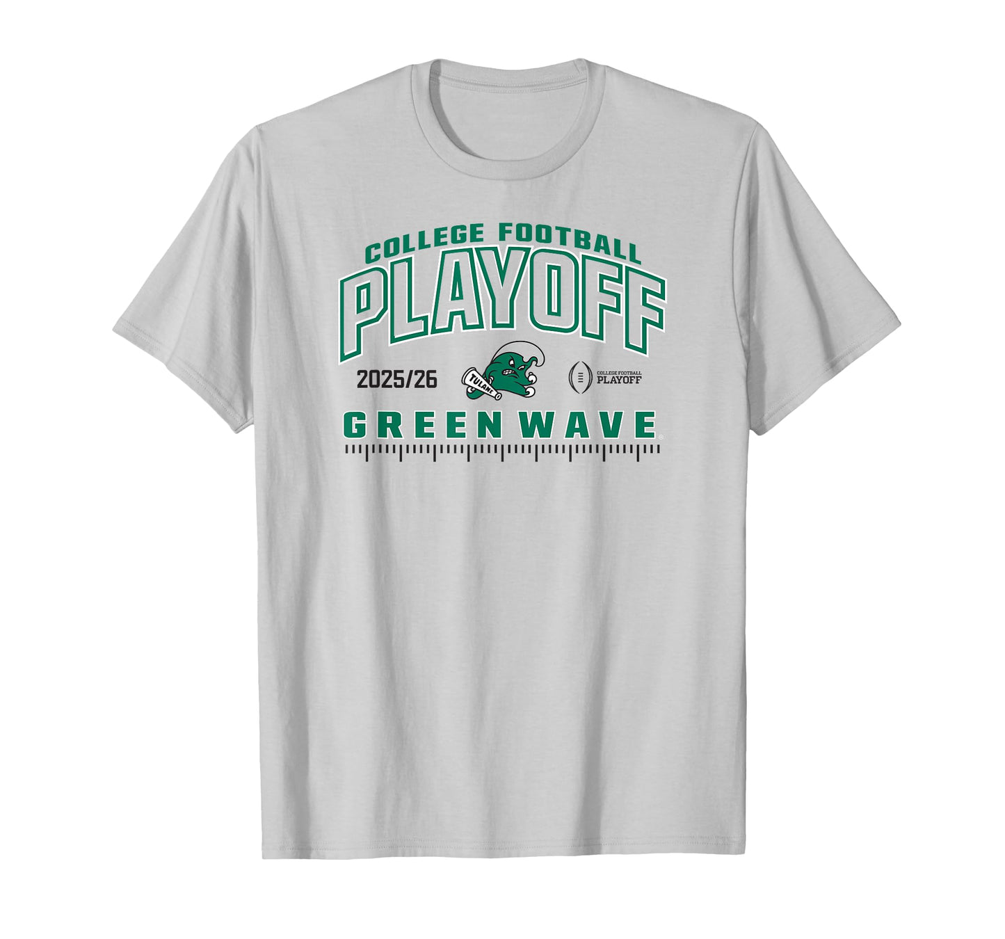 Tulane Green Wave College Football Playoff CFP 2025-26 Blue T-Shirt