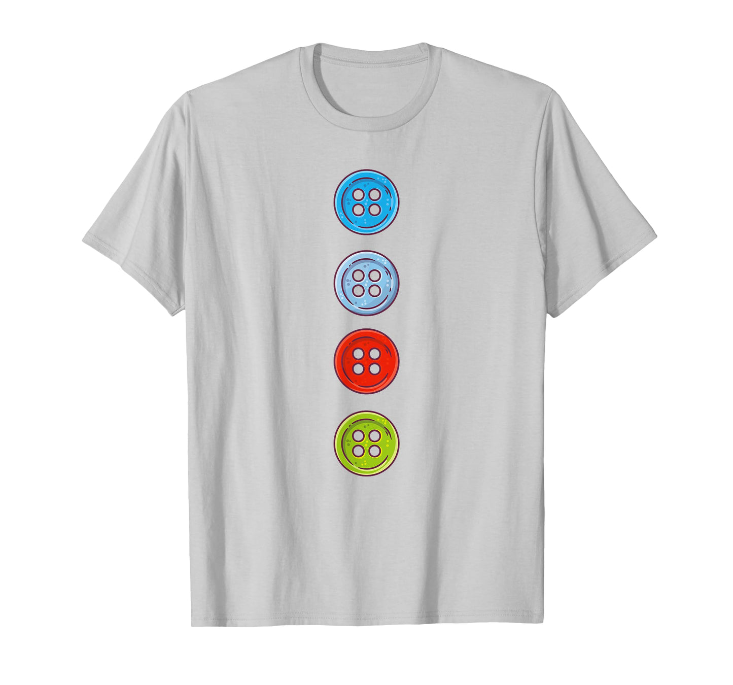 Four Groovy Buttons Blue Cat Funny Halloween Costume Kids T-Shirt