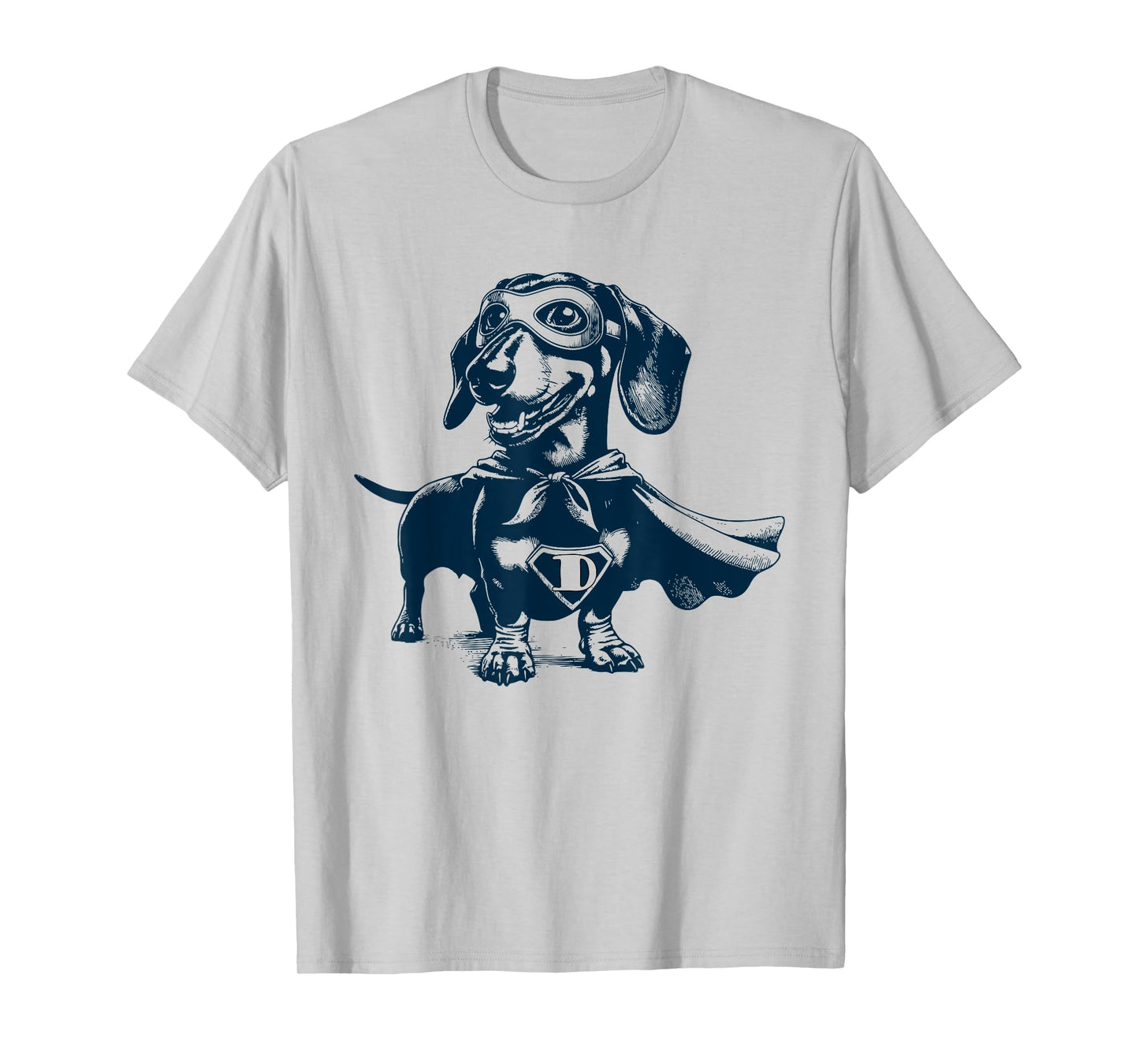 Super Weenie Hero – Dachshund with Mask and Cape T-Shirt