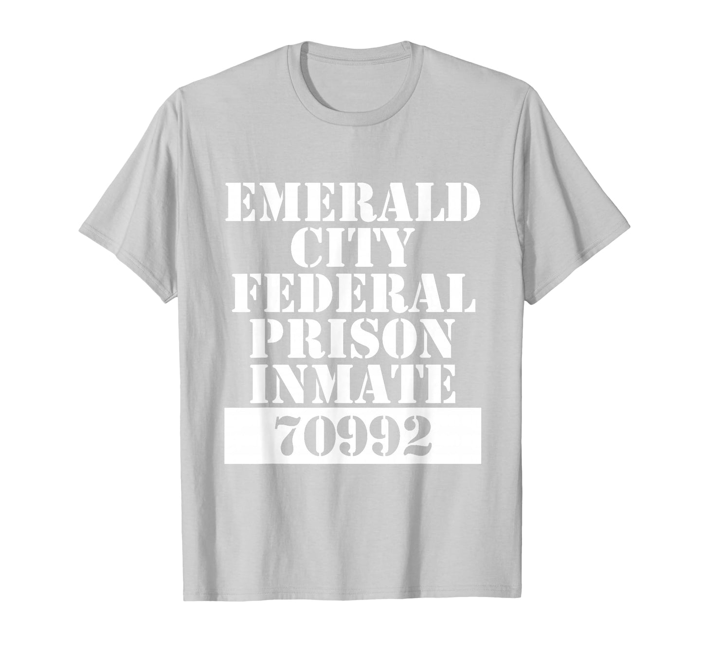 Wizard of Oz Emerald City Inmate Prisoner Costume Halloween T-Shirt
