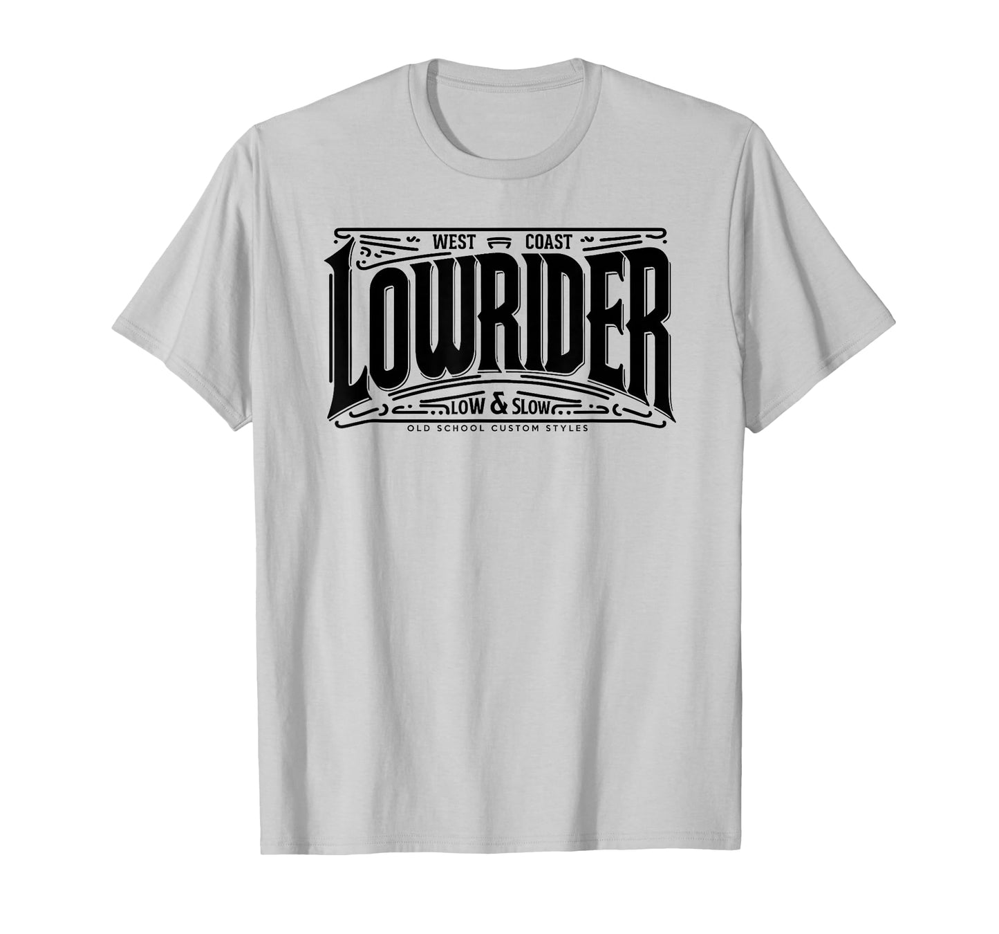 Classic LOWRIDER Shirt Chicano Art Slow and Low Custom Cars T-Shirt