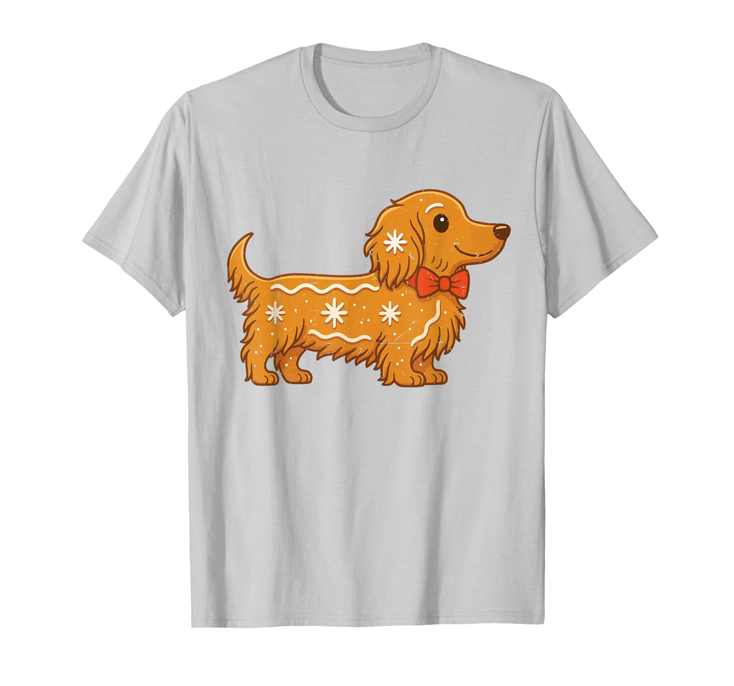 Gingerbread Long Hair Dachshund Christmas Pajama Toddler Boy T-Shirt