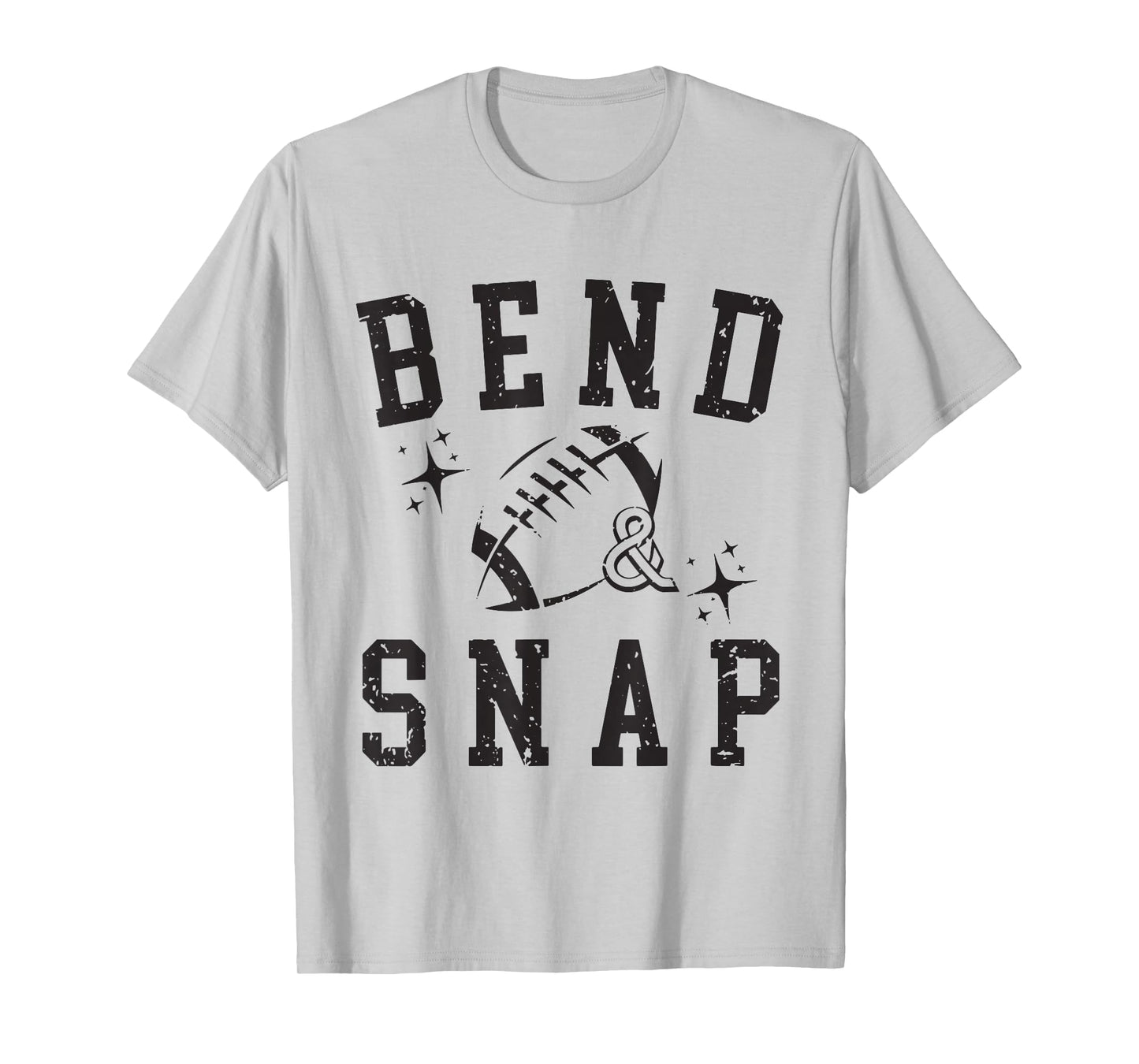 Vintage Funny Game Day Touchdown Cute Bend and Snap Football T-Shirt