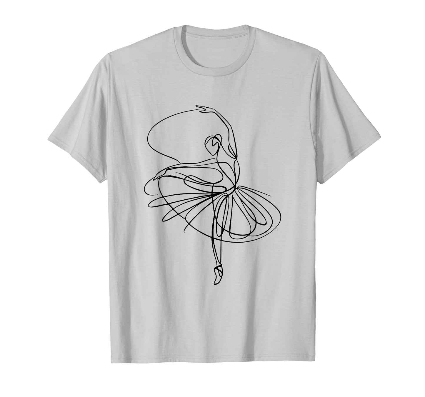 Ballet Dancer Dancing Ballerina Minimalist Dance Women Girls T-Shirt