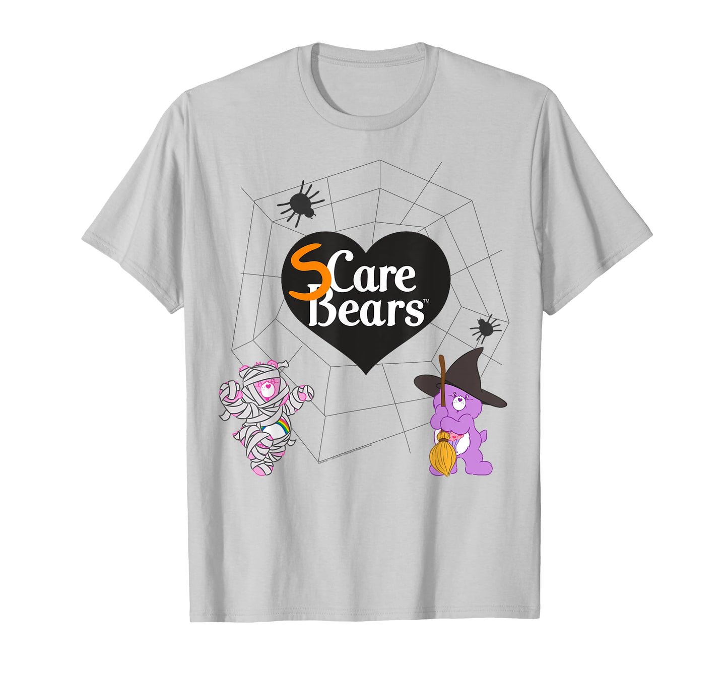 Care Bears Halloween SCare Bears Spider Web Mummy Witch T-Shirt