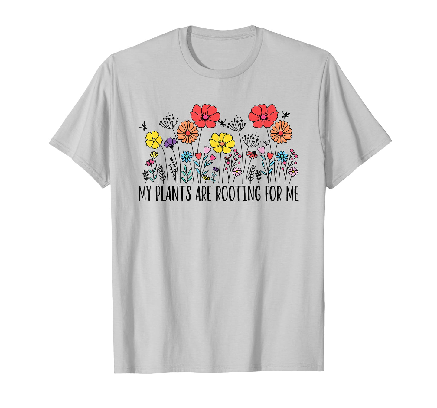 Retro Vintage My Plants Are Rooting For Me Plant Lover Funny T-Shirt