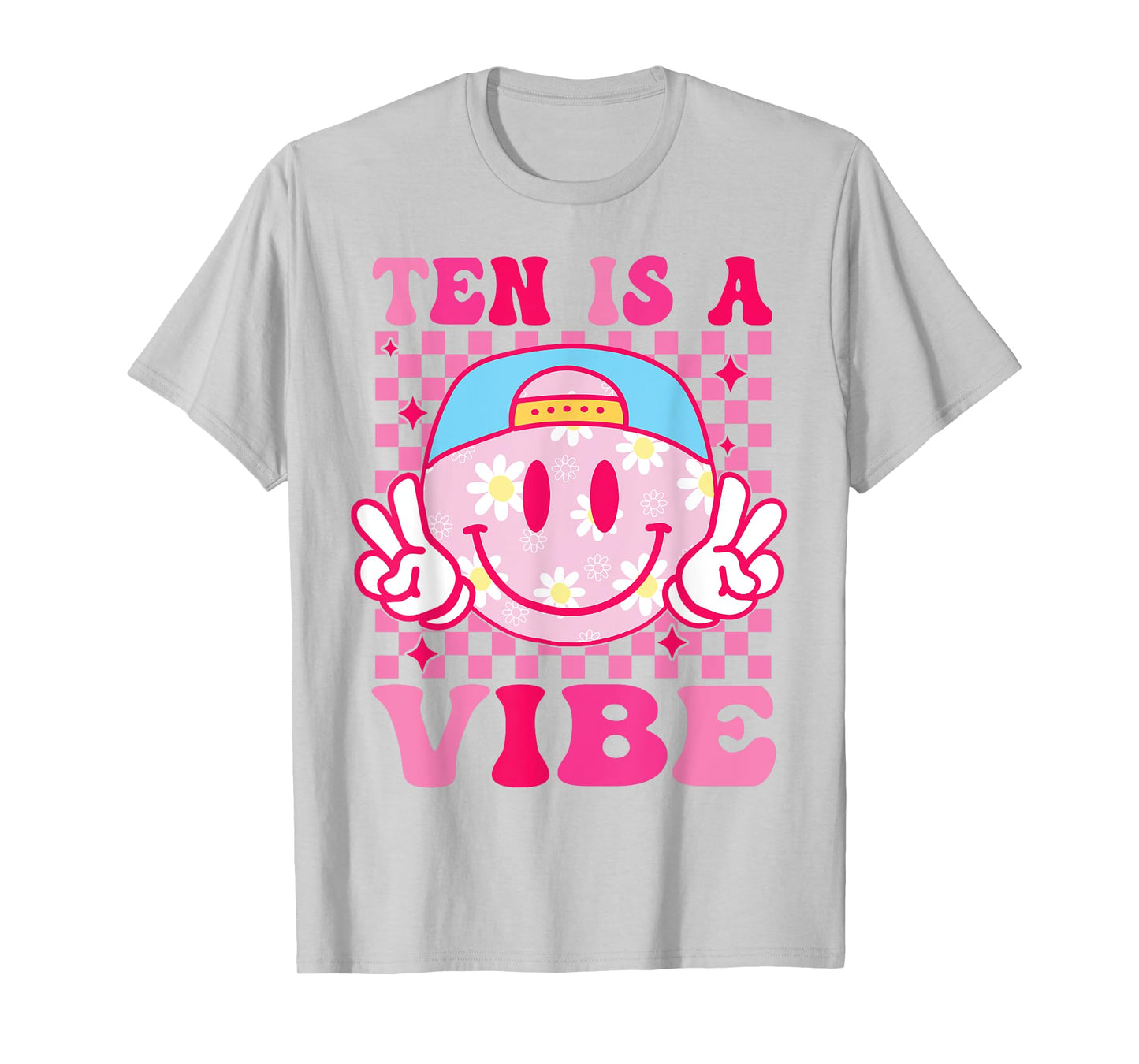 Ten is A Vibe Birthday 10 Year Old Girls 10th Birthday T-Shirt
