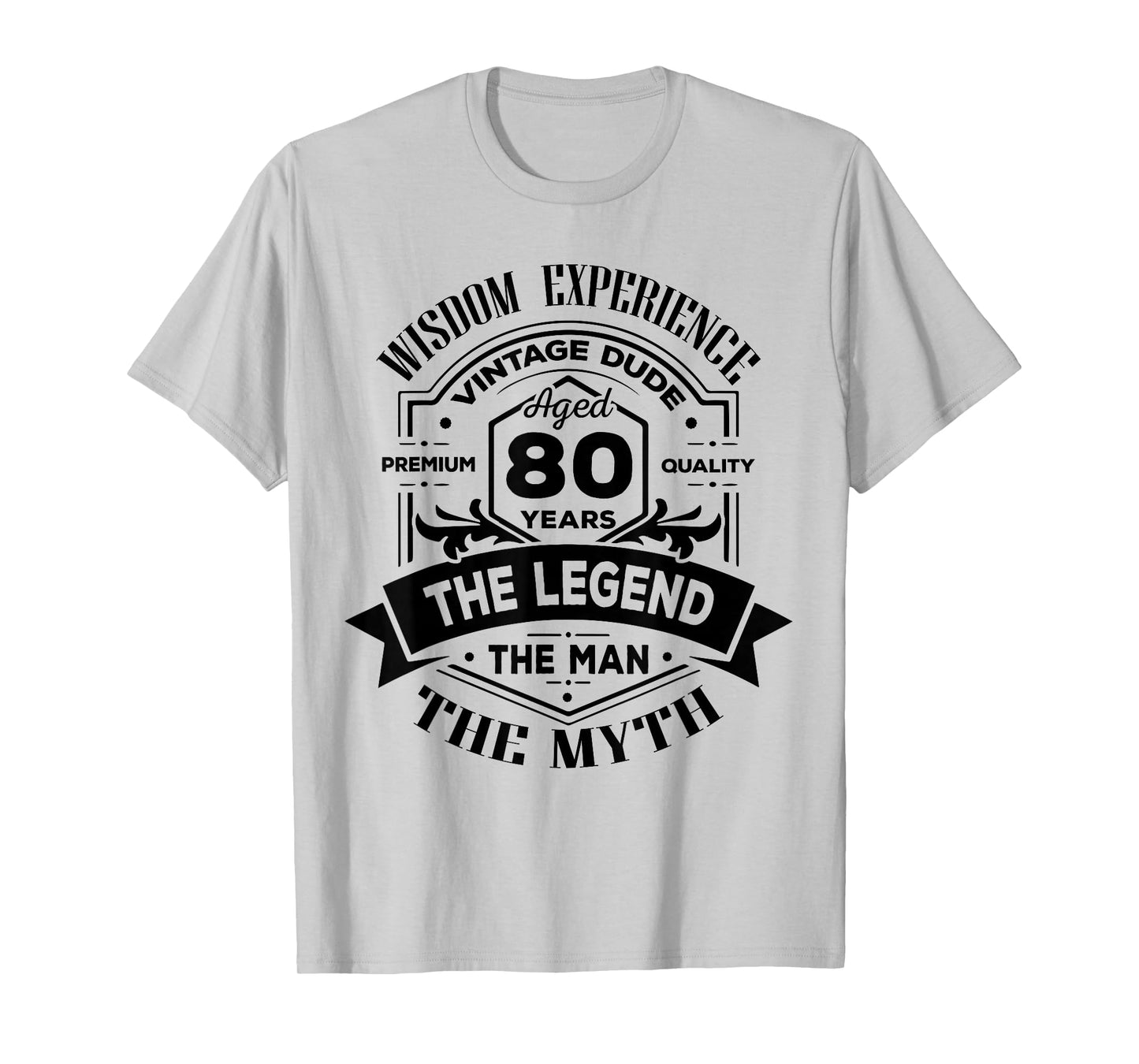 Vintage The Man Myth Legend 80 Birthday Tee for 80 Years Old T-Shirt