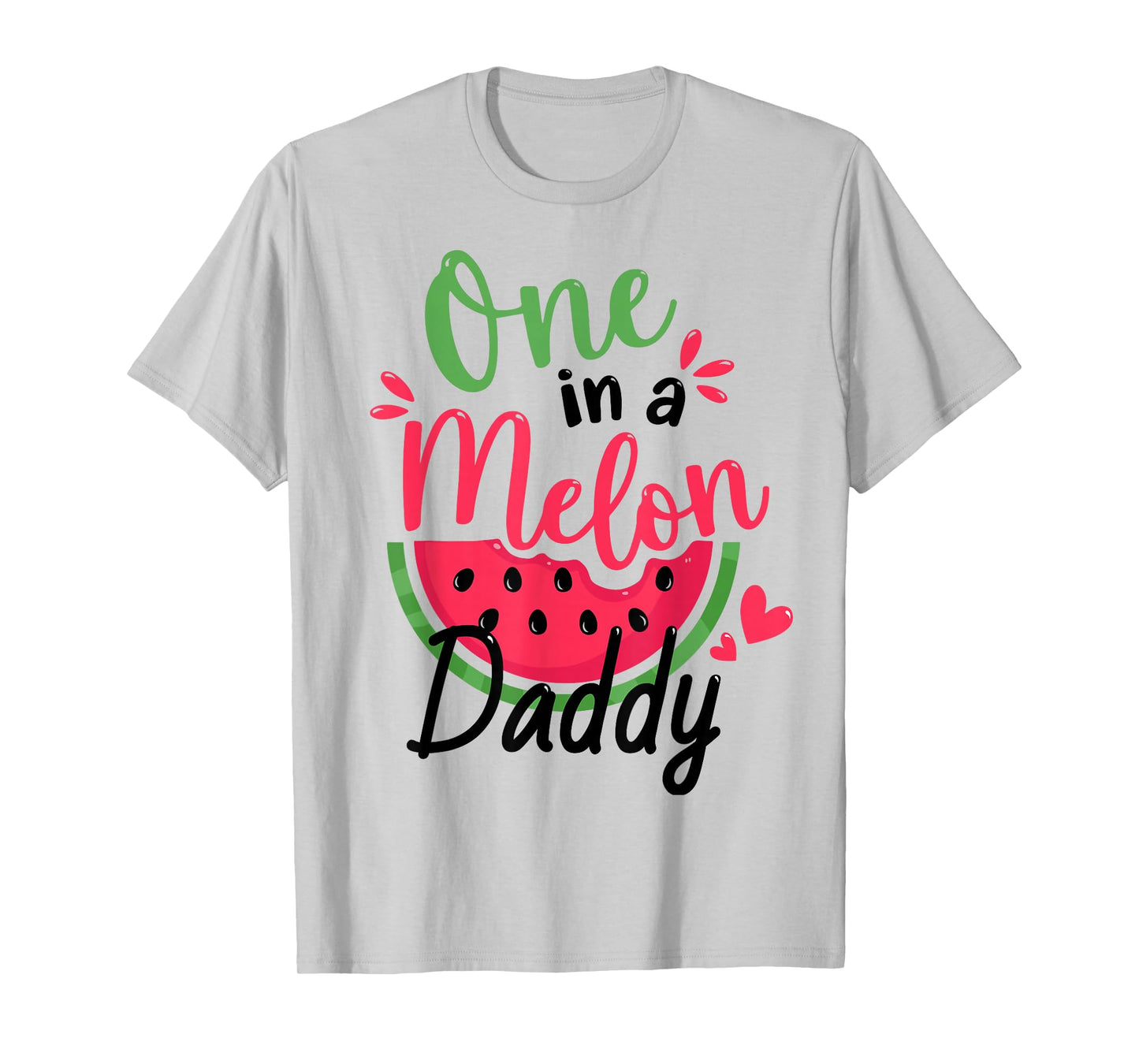 One in a Melon Daddy 1st Birthday Party Family Matching T-Shirt