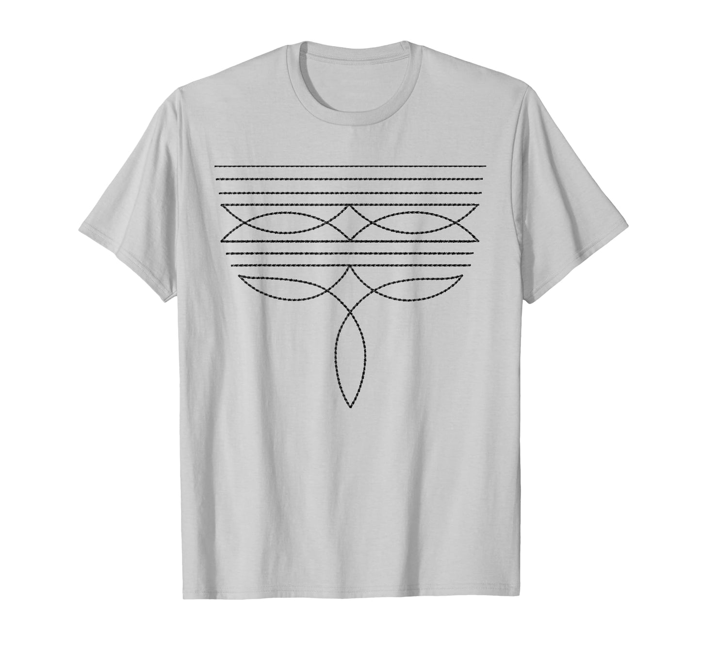 Western Country Cowboy Cowgirl Boot Stitch Western Life T-Shirt