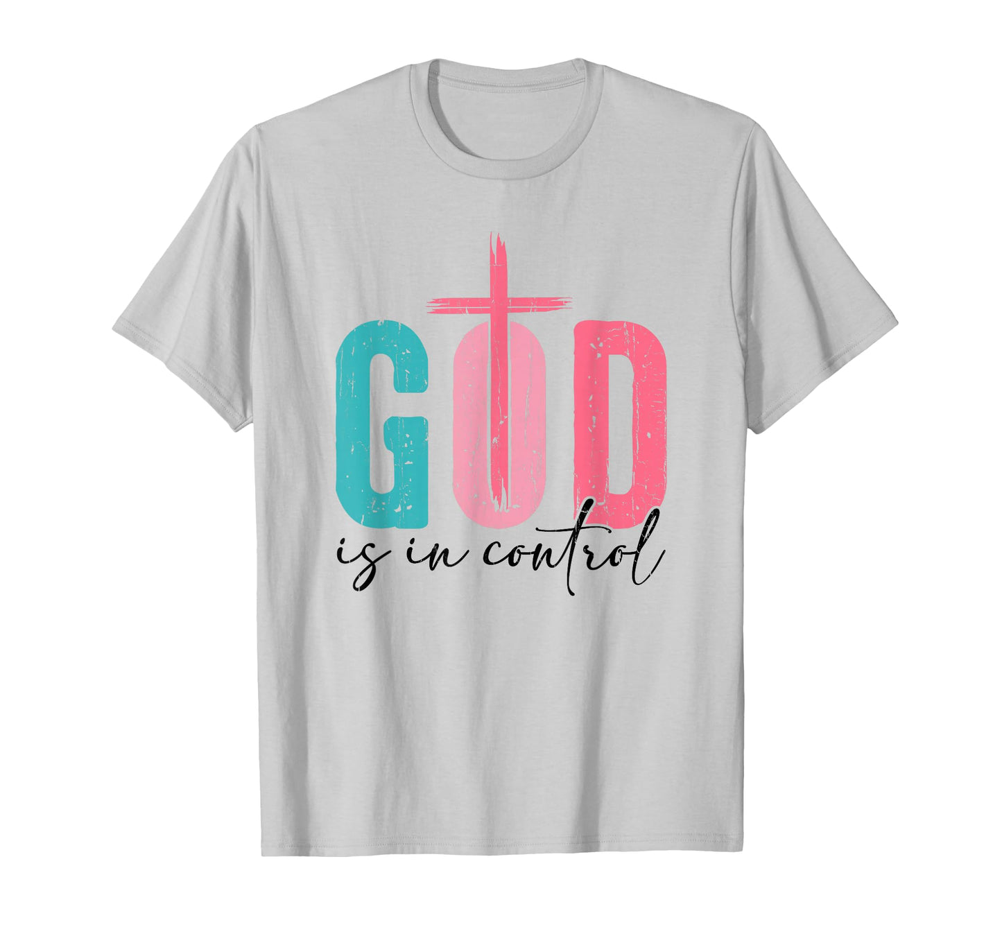 God is in Control, Christian, Jesus, Religious, Bible Verse T-Shirt