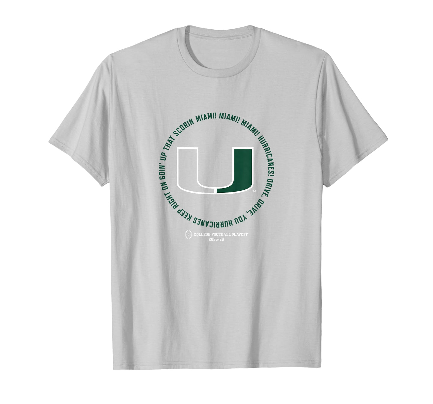 Miami Hurricanes 2025 College Football Playoff Fight Song T-Shirt