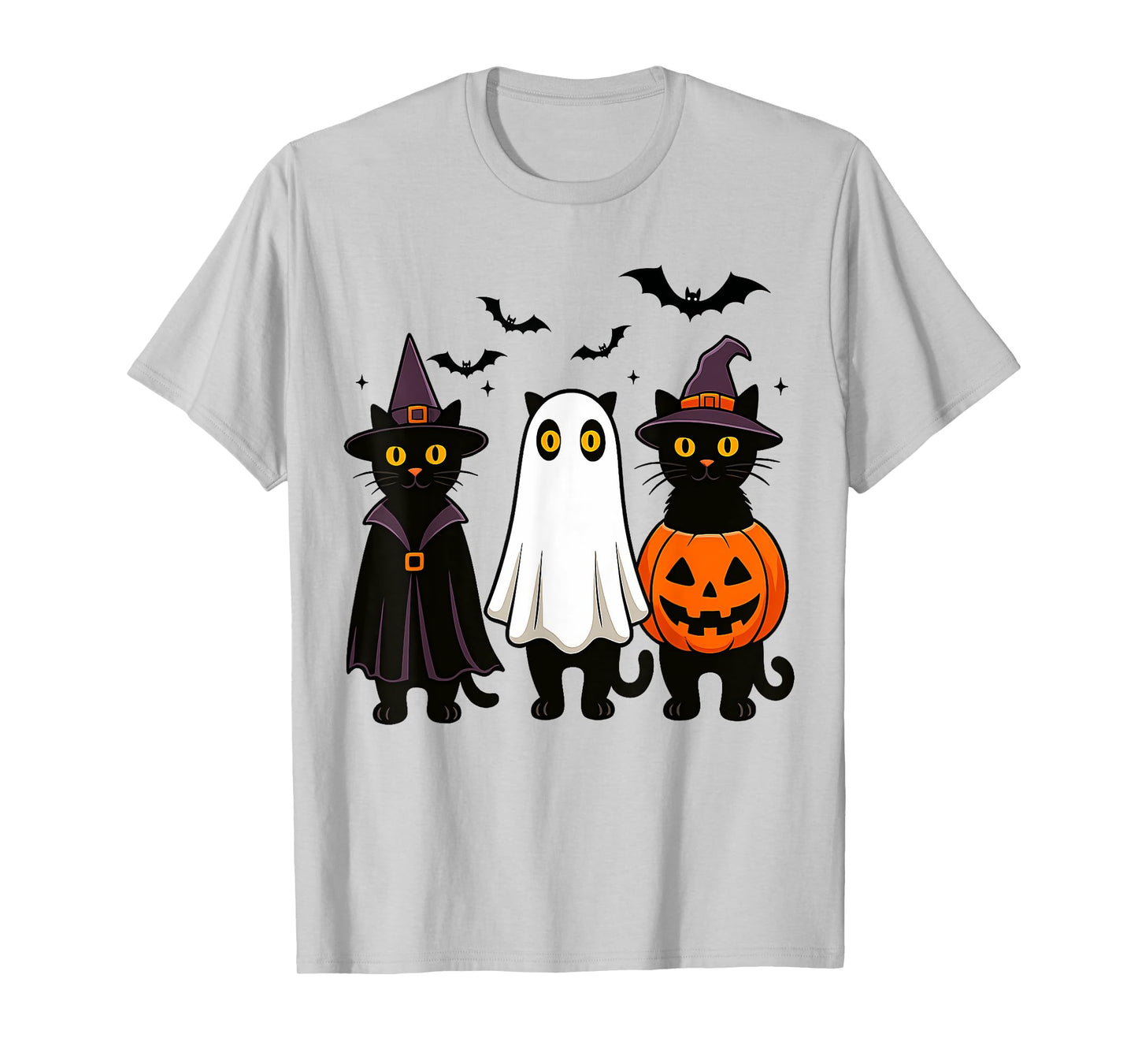 Witchy Cats and Ghostly Fun Spooky Halloween Costumes T-Shirt