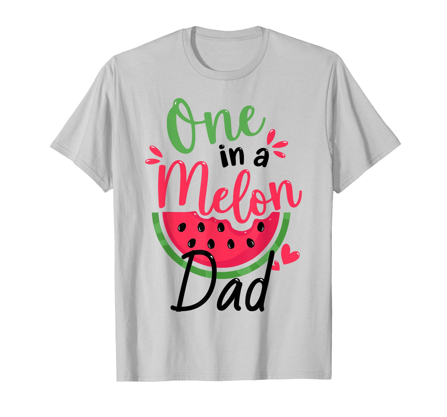 One in a Melon Dad 1st Birthday Party Family Matching T-Shirt