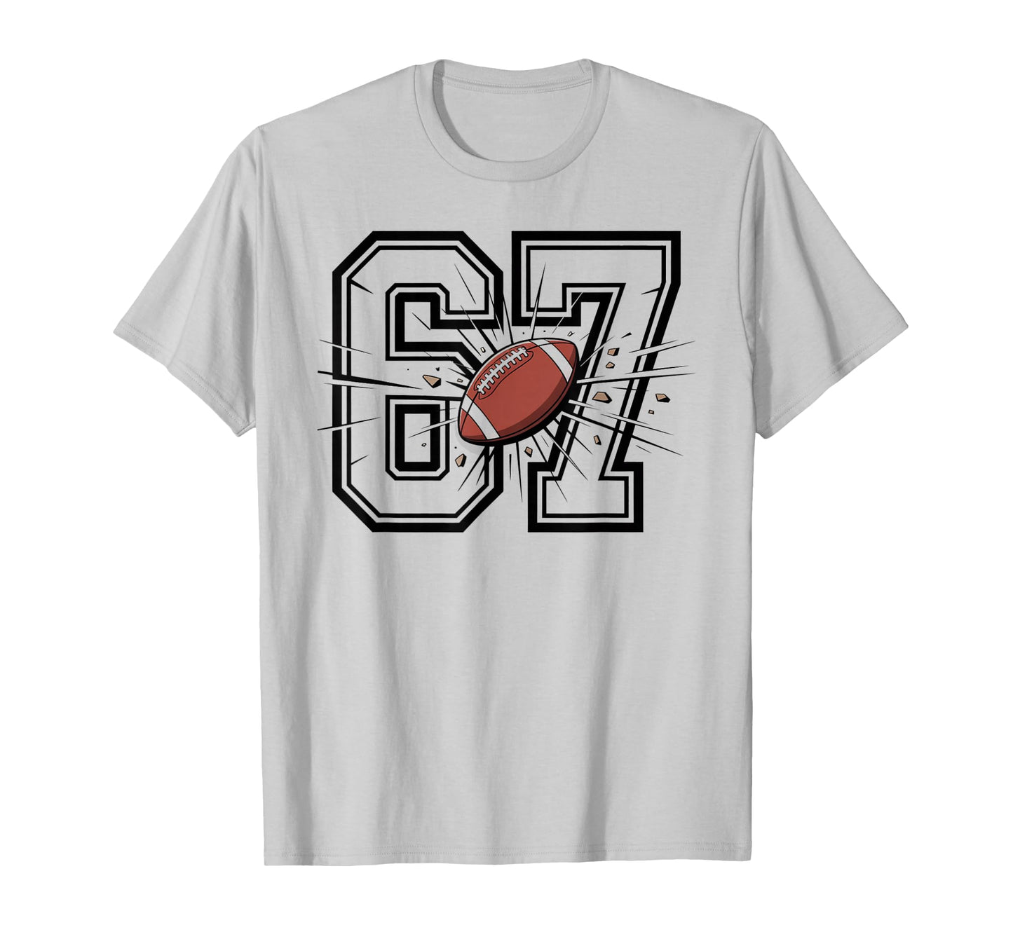 67 Football 6 7 Meme Six Seven Sports Kids Men Women T-Shirt