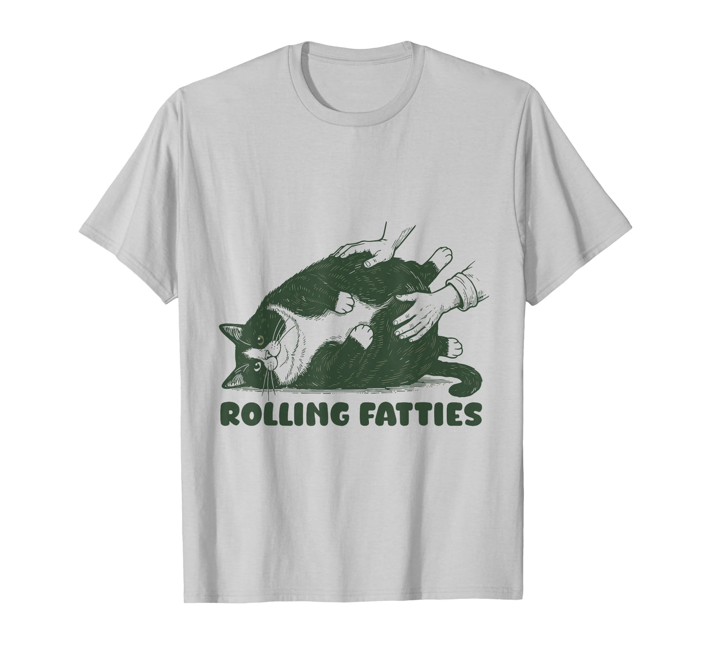 Rolling Fatties Tuxedo Cat Funny Cute Tuxedo Lover T-Shirt