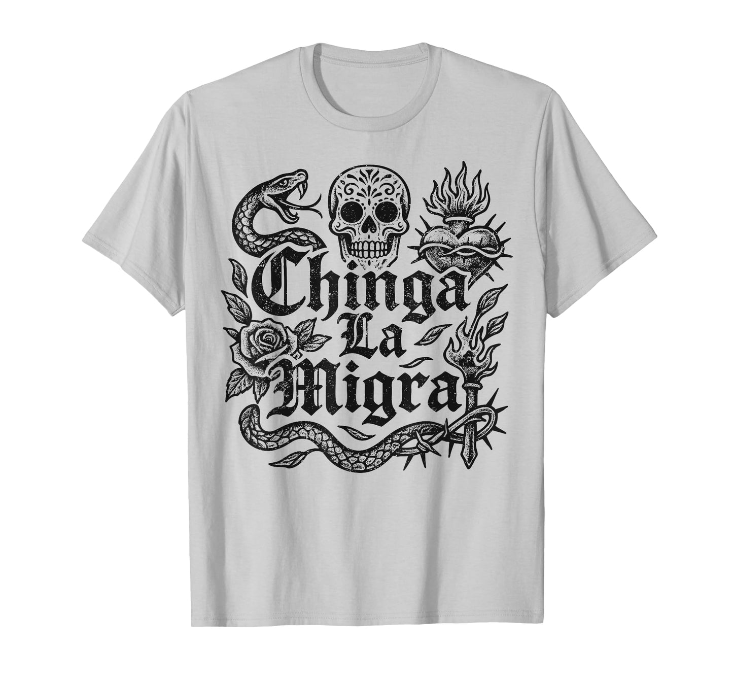 Chinga La Migra Pro Immigration Fascism Human Rights Justice T-Shirt