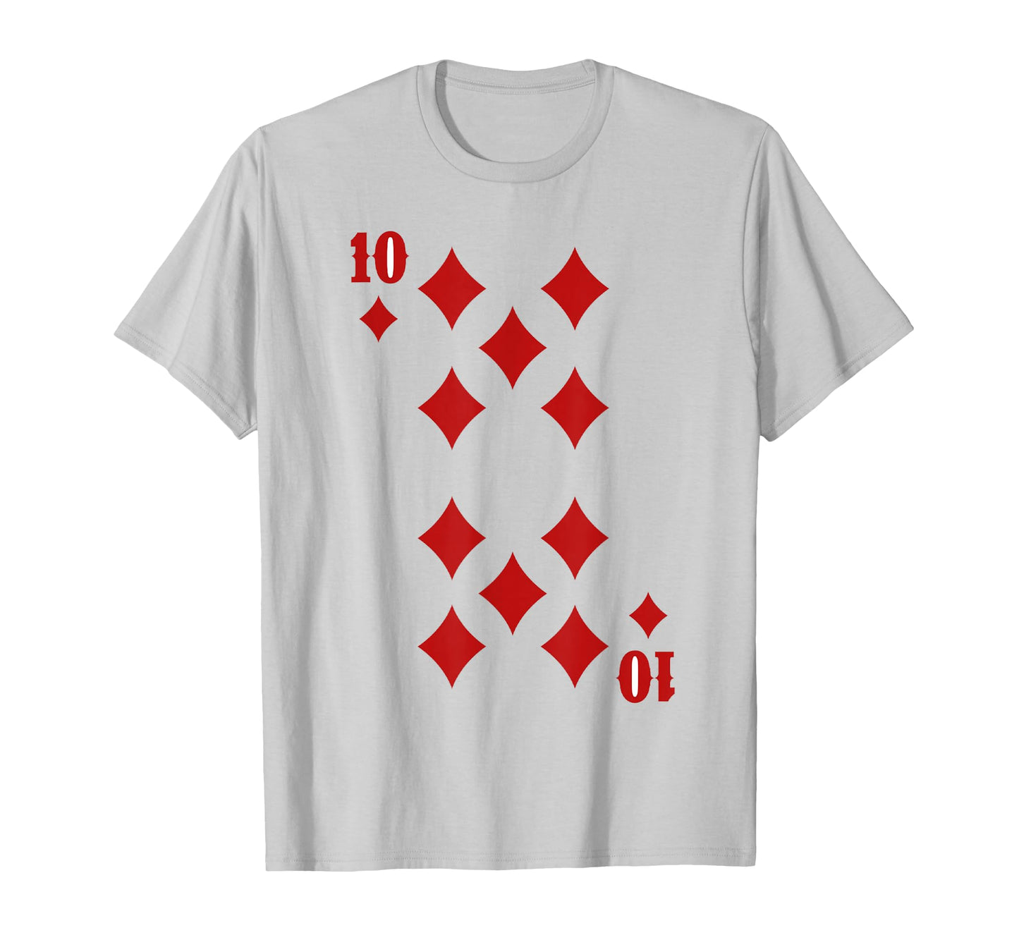 10 of Diamonds Playing Cards Halloween Group Matching T-Shirt