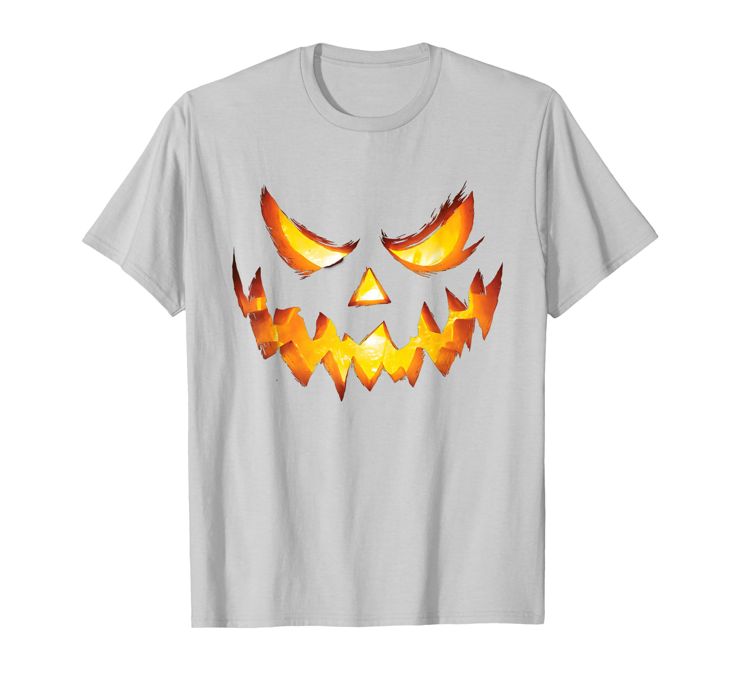 Jack O Lantern Scary Carved Pumpkin Face Halloween Costume T-Shirt