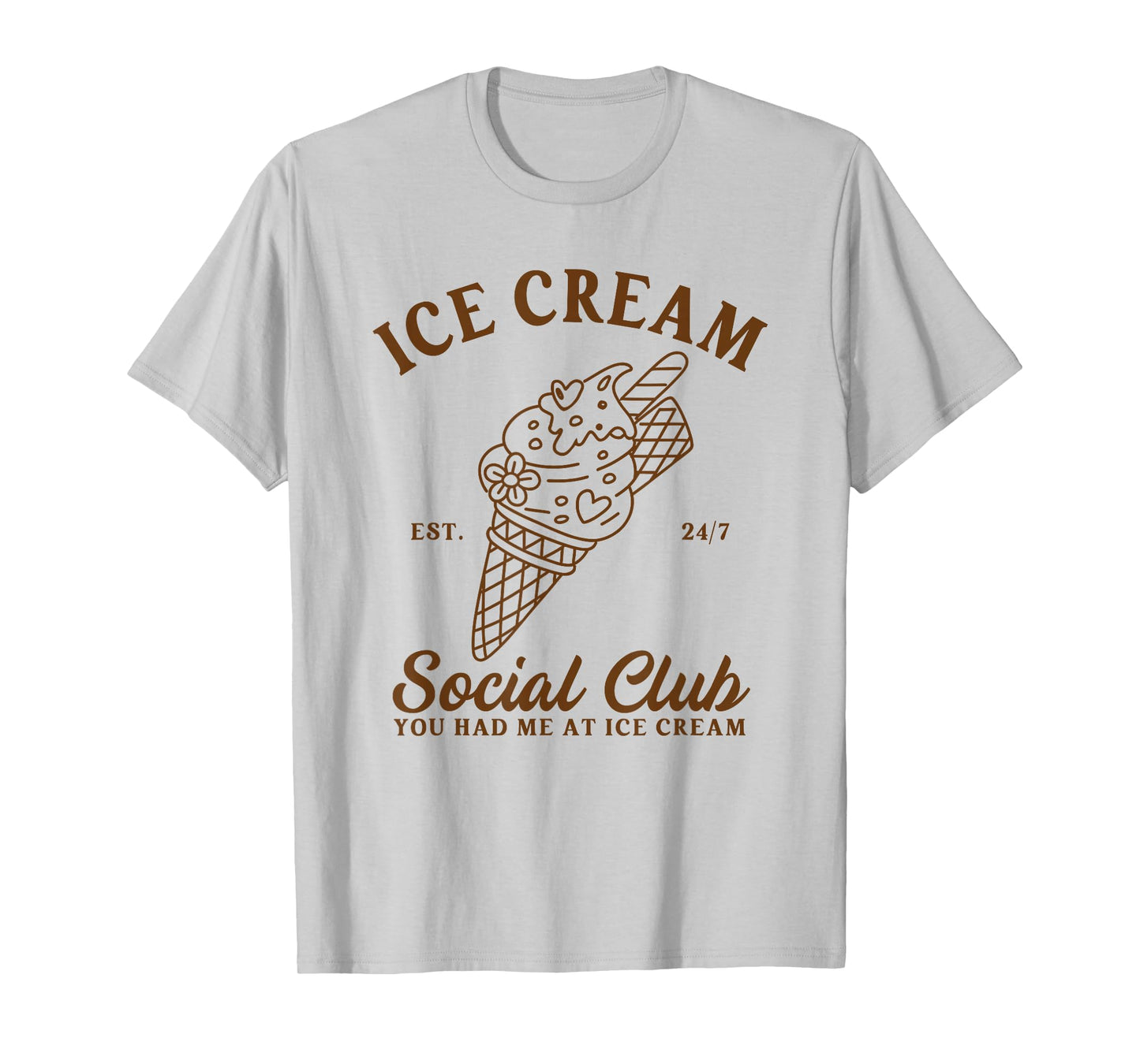 Ice Cream Lover Dessert Ice Cream Social Club Summer Gelato T-Shirt