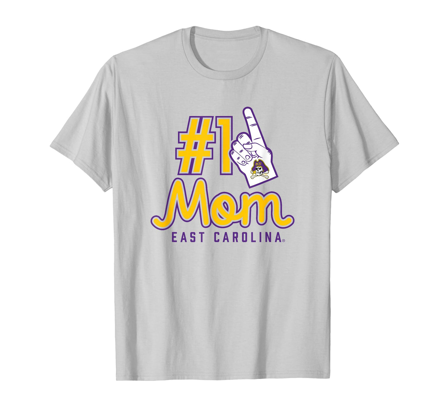 East Carolina University ECU Pirates #1 Mom T-Shirt