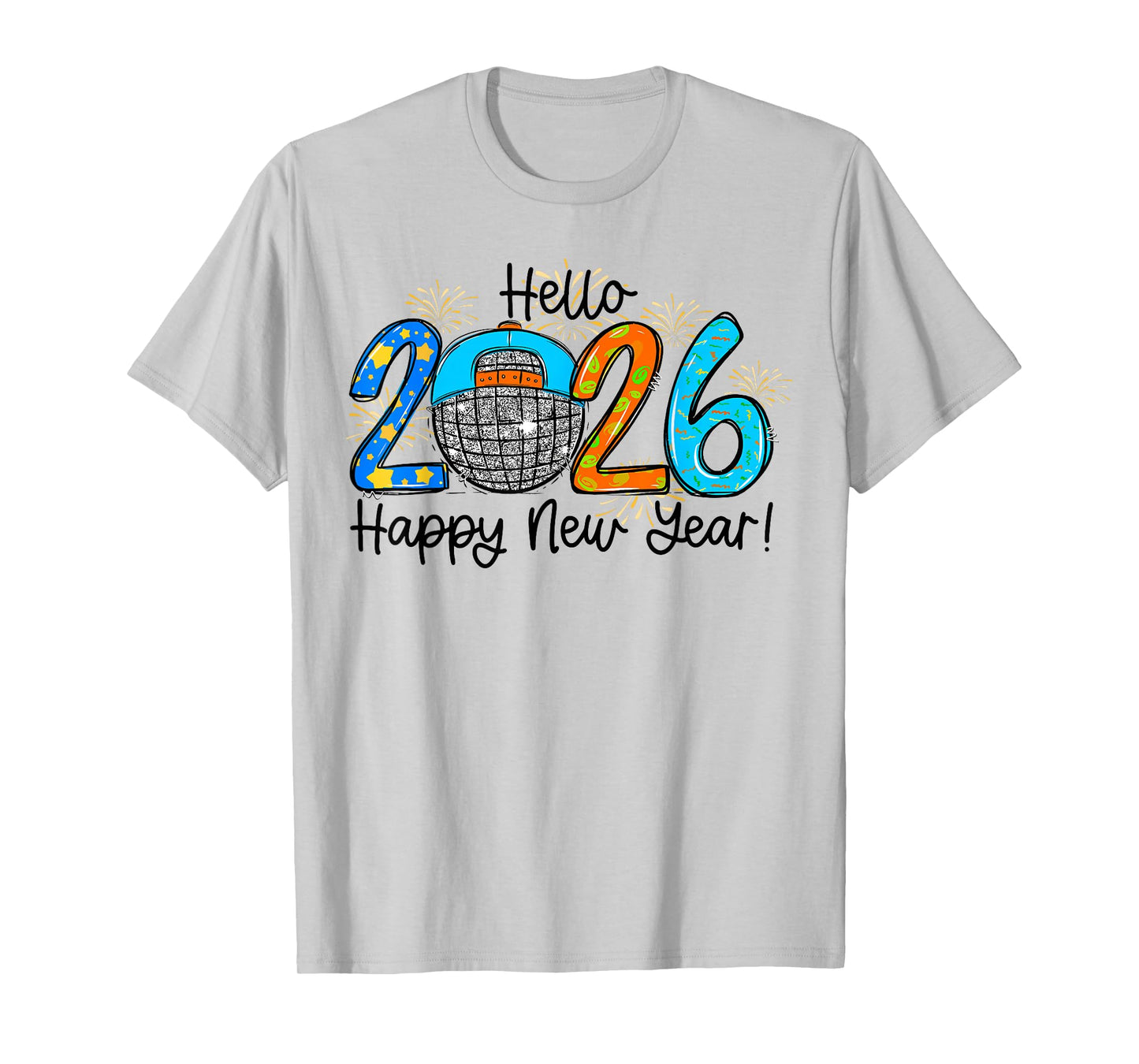 Hello 2026 Happy New Year Party Boys Kids Toddlers T-Shirt