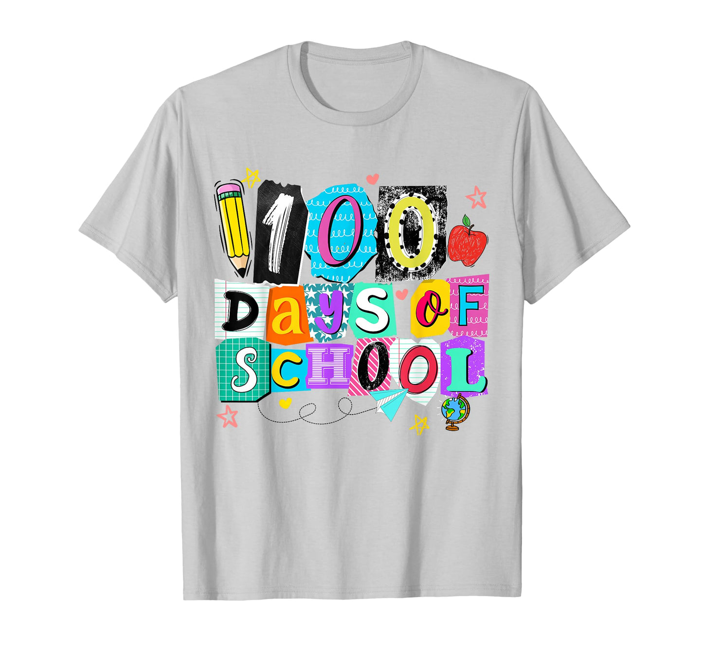 100 Days of School Teachers Kids Girls Boys Happy 100th Day T-Shirt