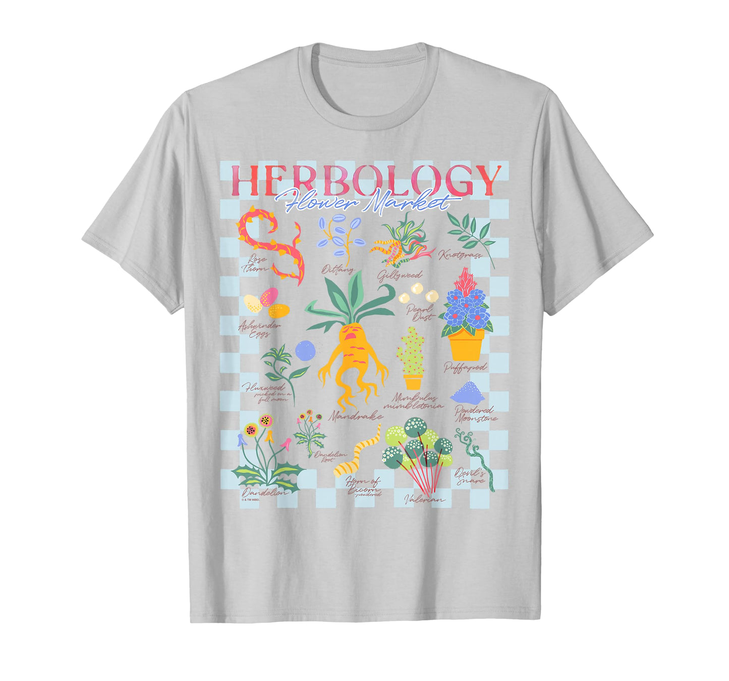 Harry Potter Herbology Flower Market Mandrake Magical Plants T-Shirt