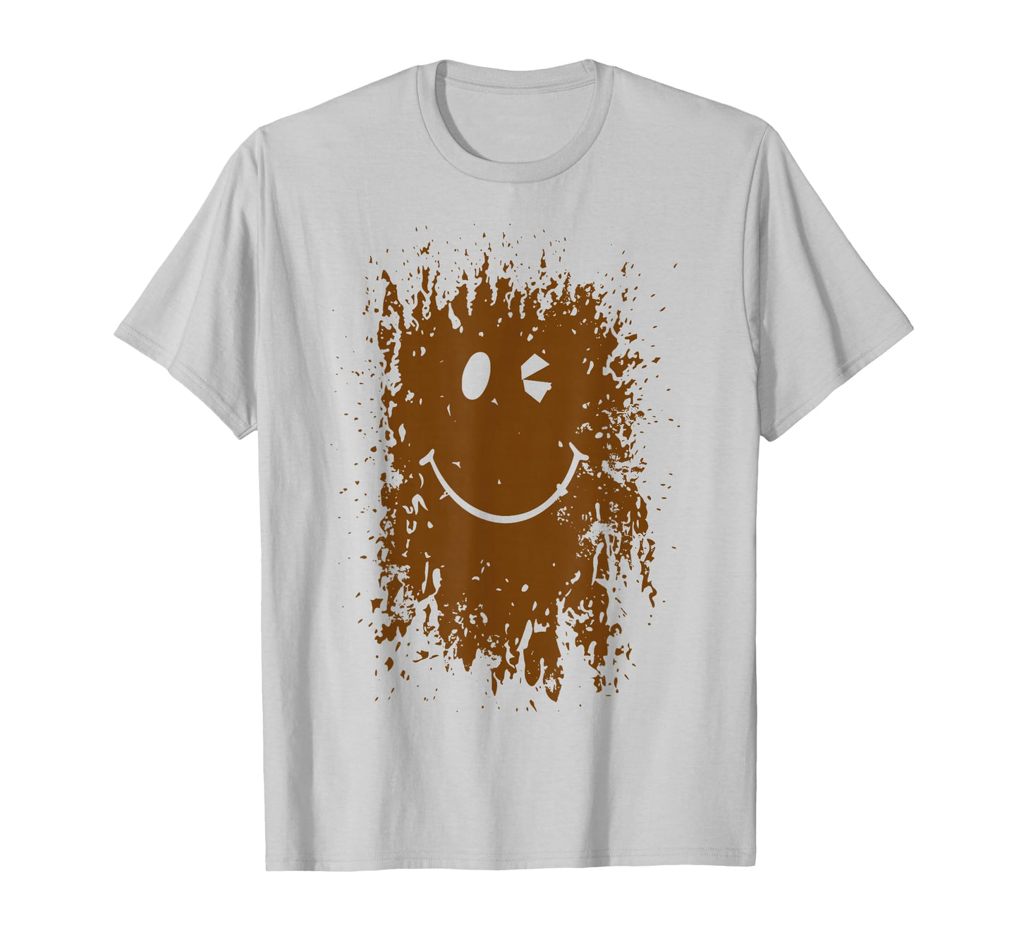 Funny Splash Mud Splatter Face Run Forest Gump T-Shirt