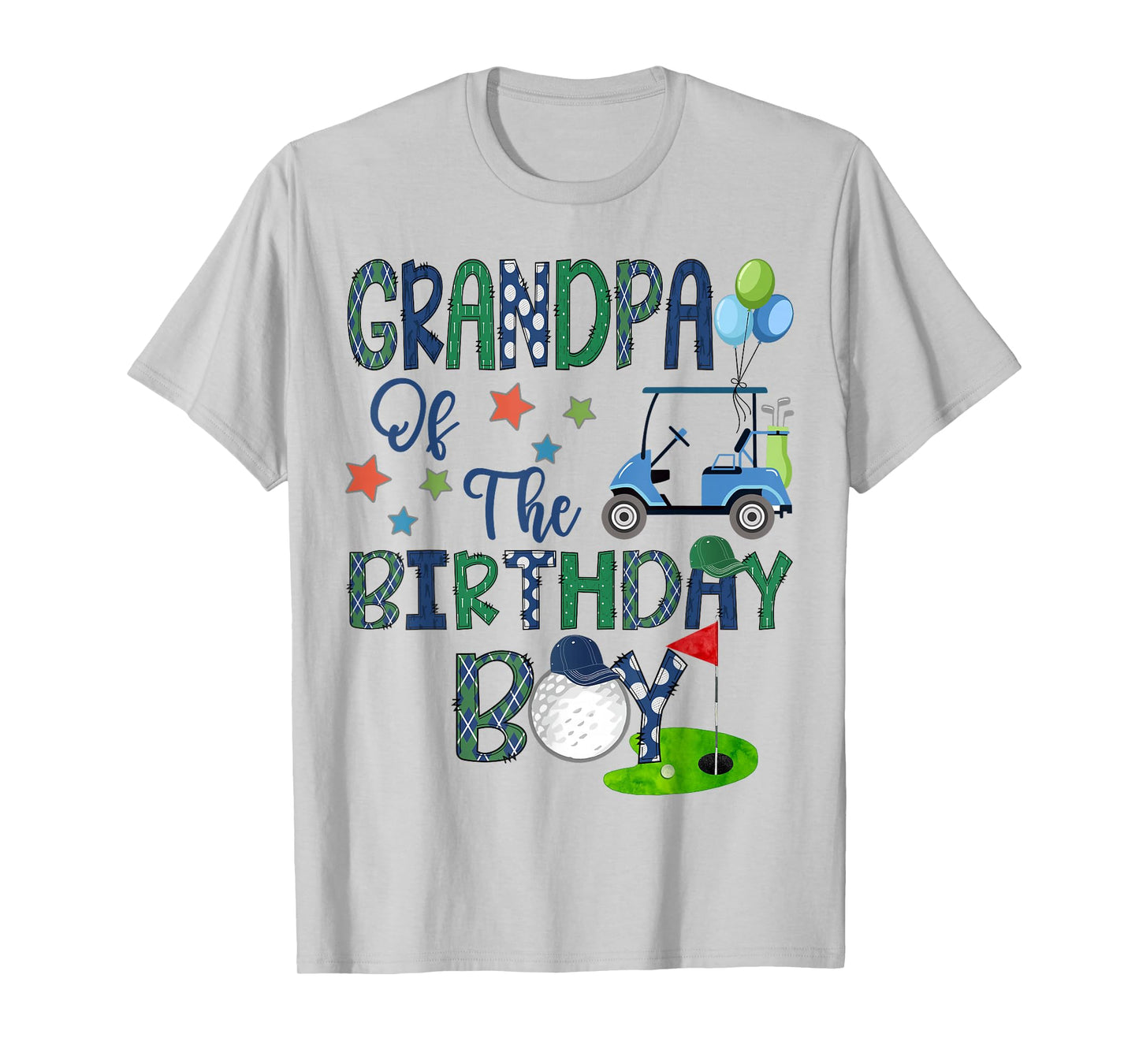 Grandpa Of The Birthday Boy Hole In One Golf Lover T-Shirt