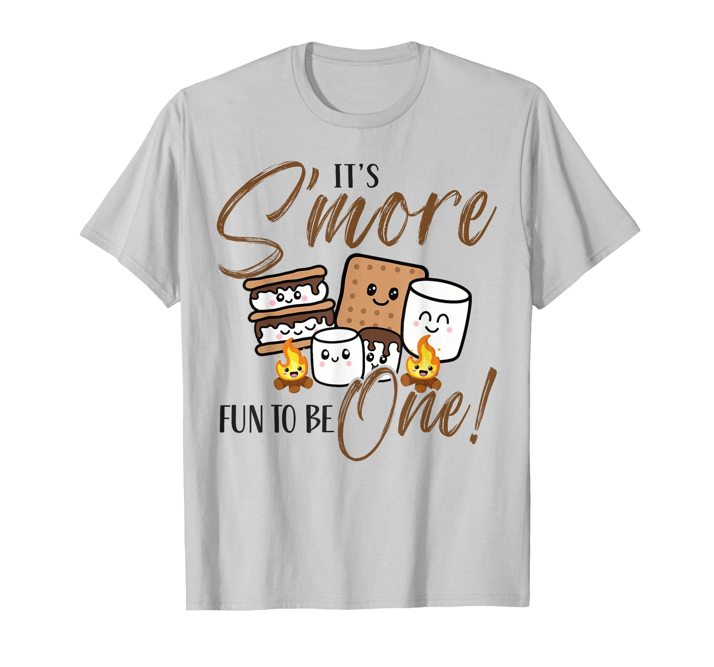 Birthday Campfire Marshmallow It's S'more Fun To Be 1st One T-Shirt
