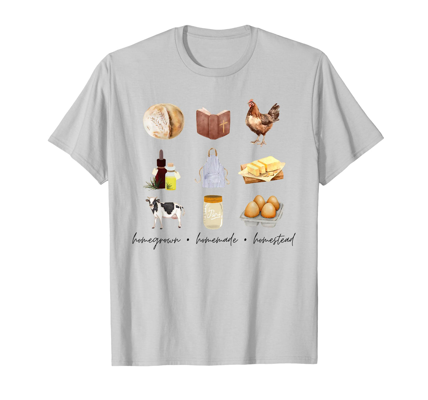 Homegrown Homemade Homestead T-Shirt, Small