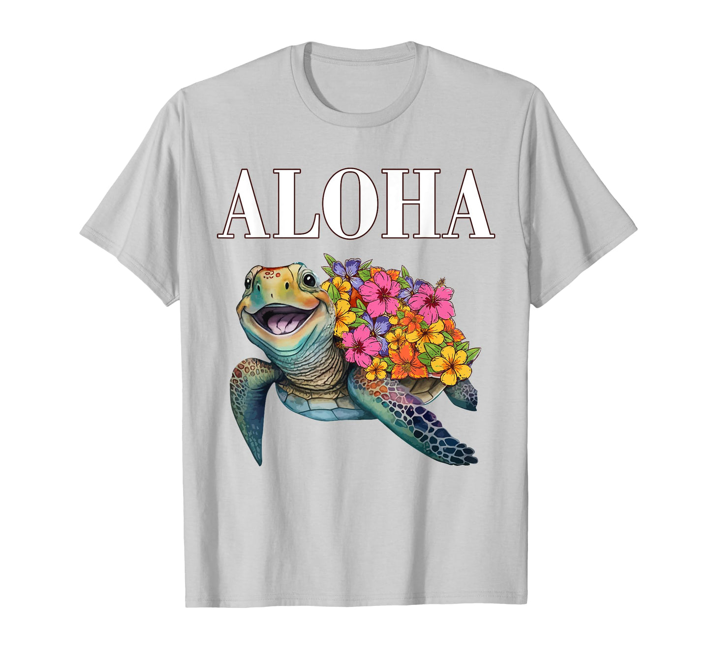 Aloha Hawaii Hawaiian-Shirt Turtle Hibiscus Kids Girl Women T-Shirt