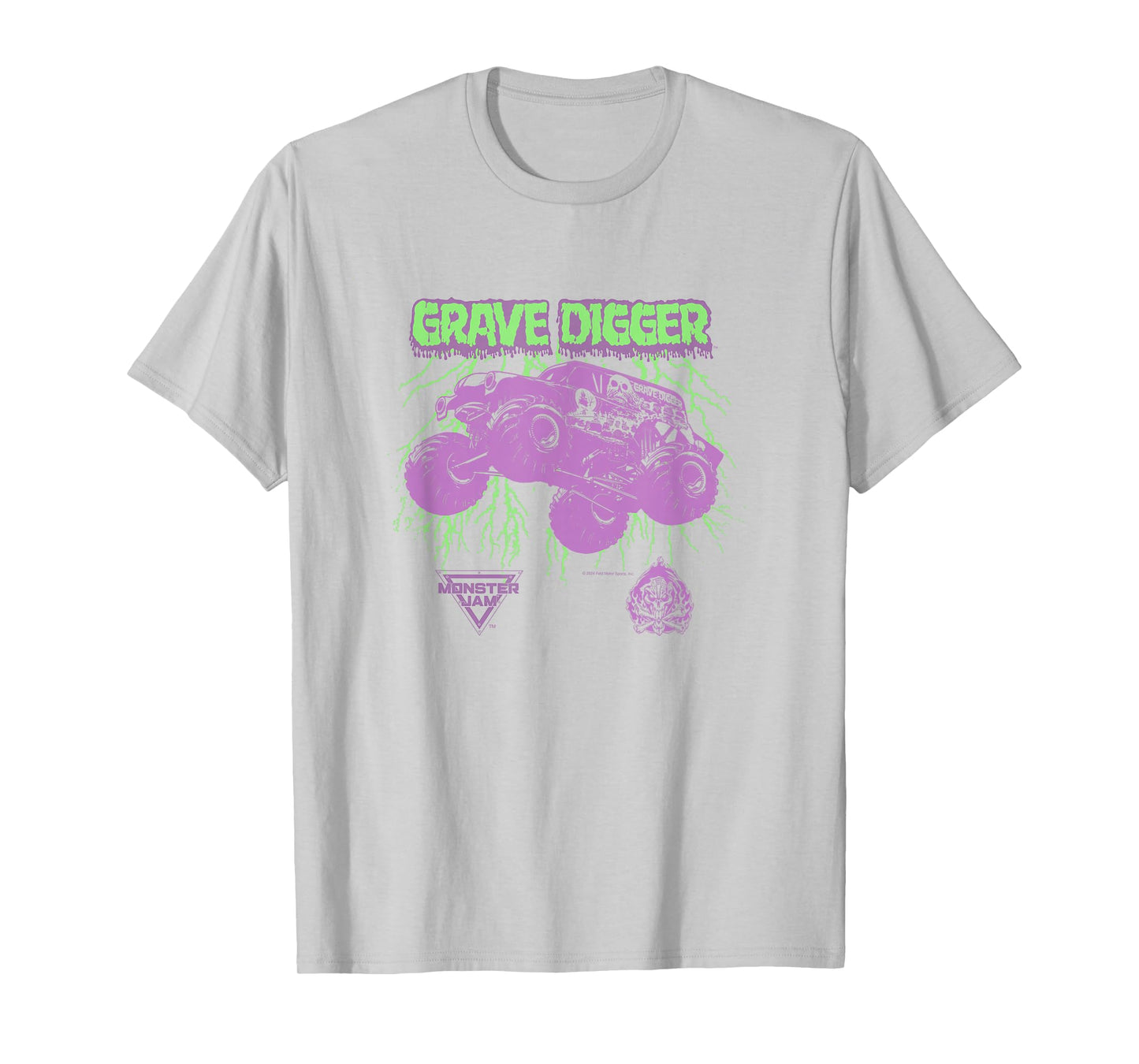 Monster Jam Grave Digger Green Lightning T-Shirt