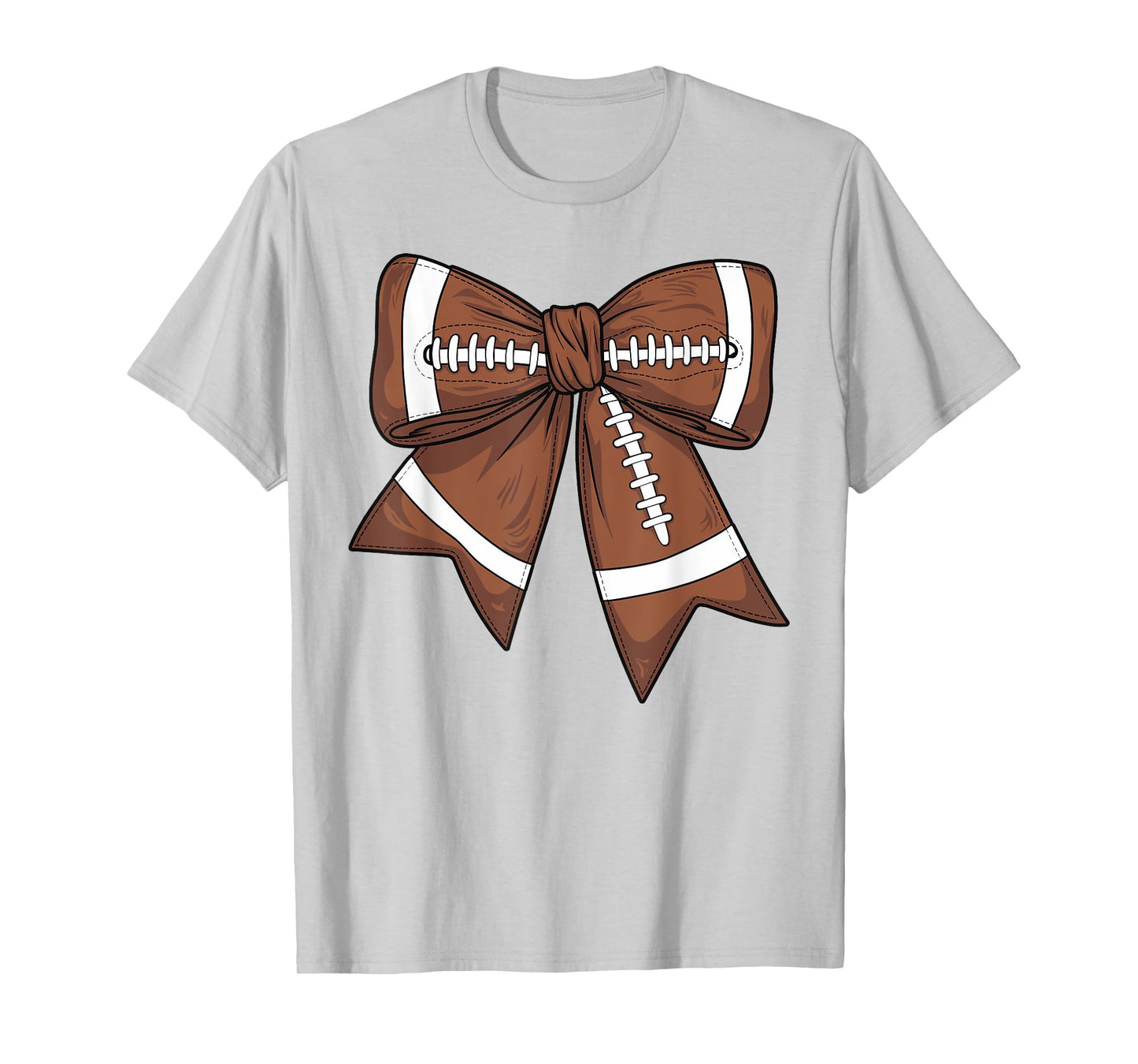 Cute Football Coquette Bow For Women Football Mom Game Day T-Shirt