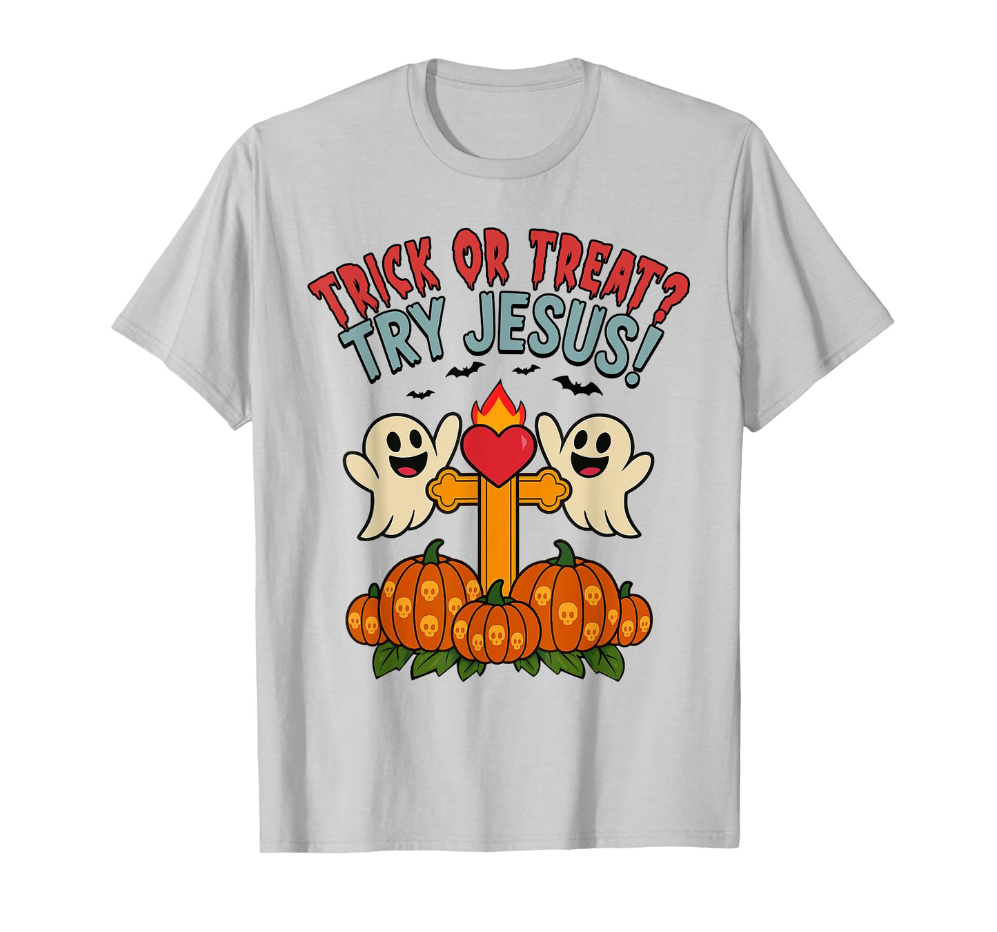 Trick Or Treat Try Jesus Christian Halloween T-Shirt