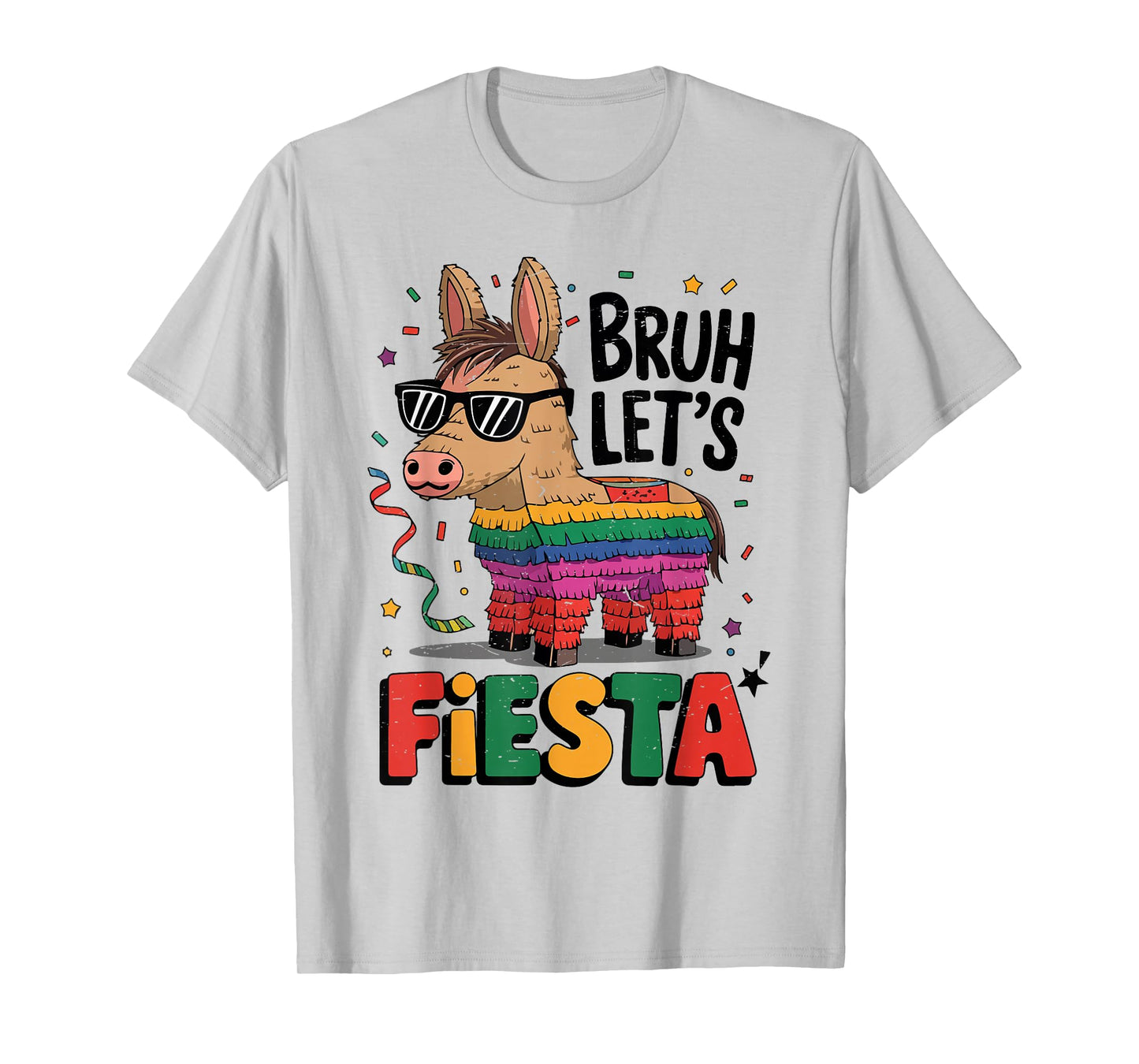 Bruh Lets Fiesta Cinco Mayo Pinata Funny Mexican Boy Men Kid T-Shirt