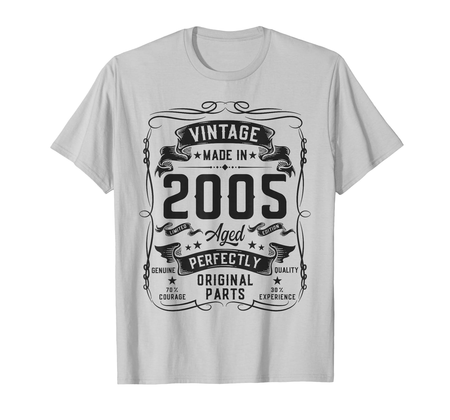 Vintage 2005 21yr 21st Birthday Gifts for Men 21 Years Old T-Shirt
