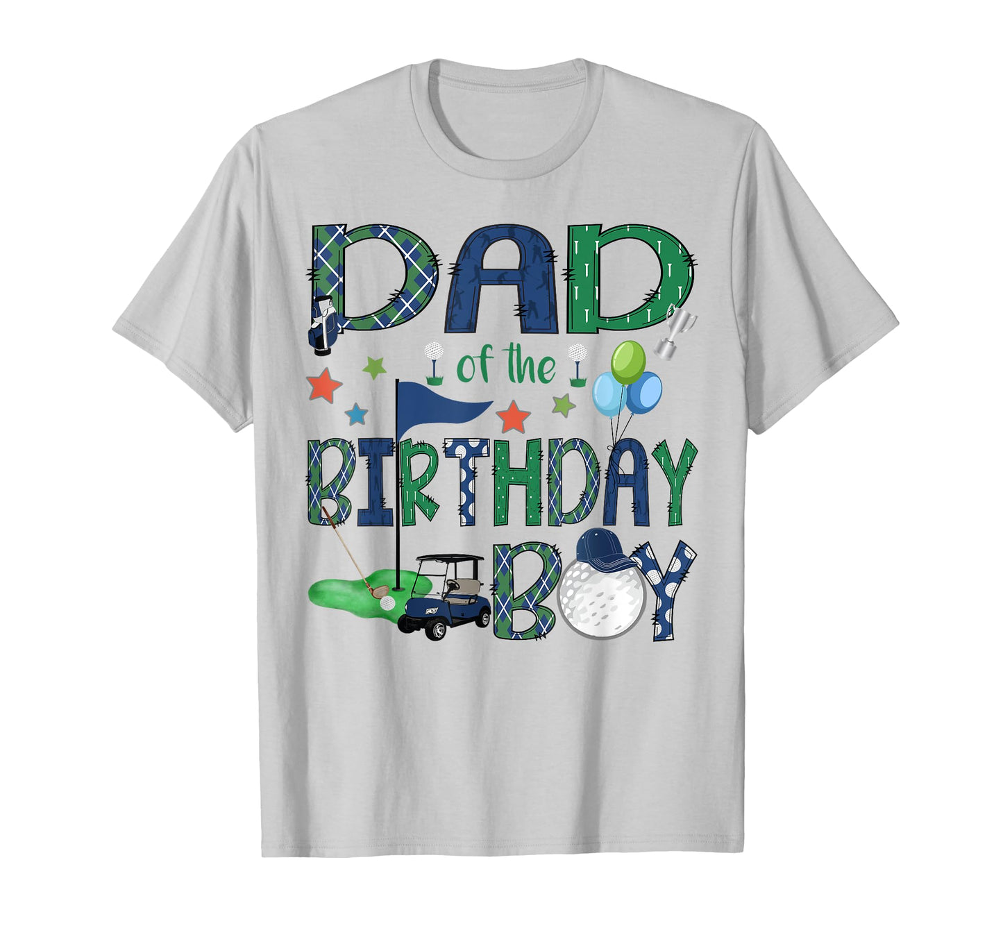 Dad Of The Birthday Boy Hole In One Golf Lover T-Shirt