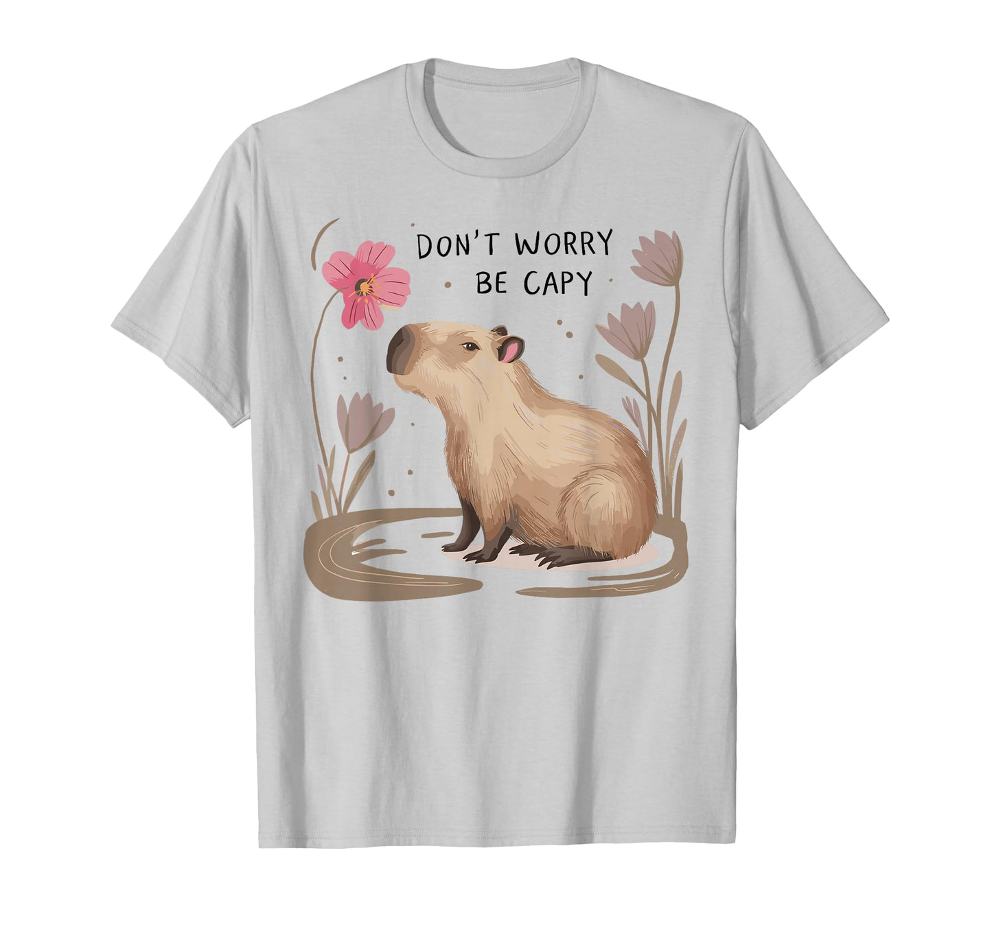 Cute Dont Worry Be Capy Capybara Girls Boys Kids Youth Women T-Shirt