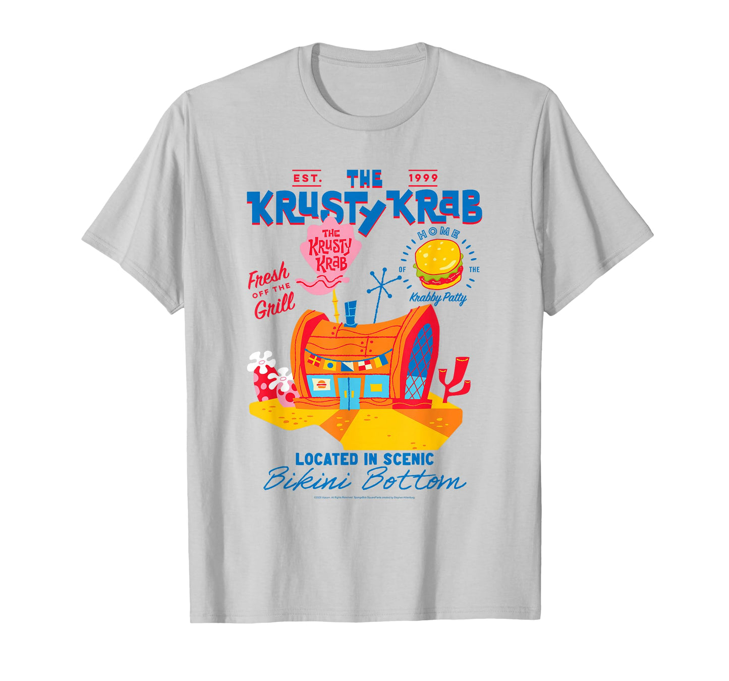 SpongeBob SquarePants Krusty Krab Cartoon Illustration T-Shirt