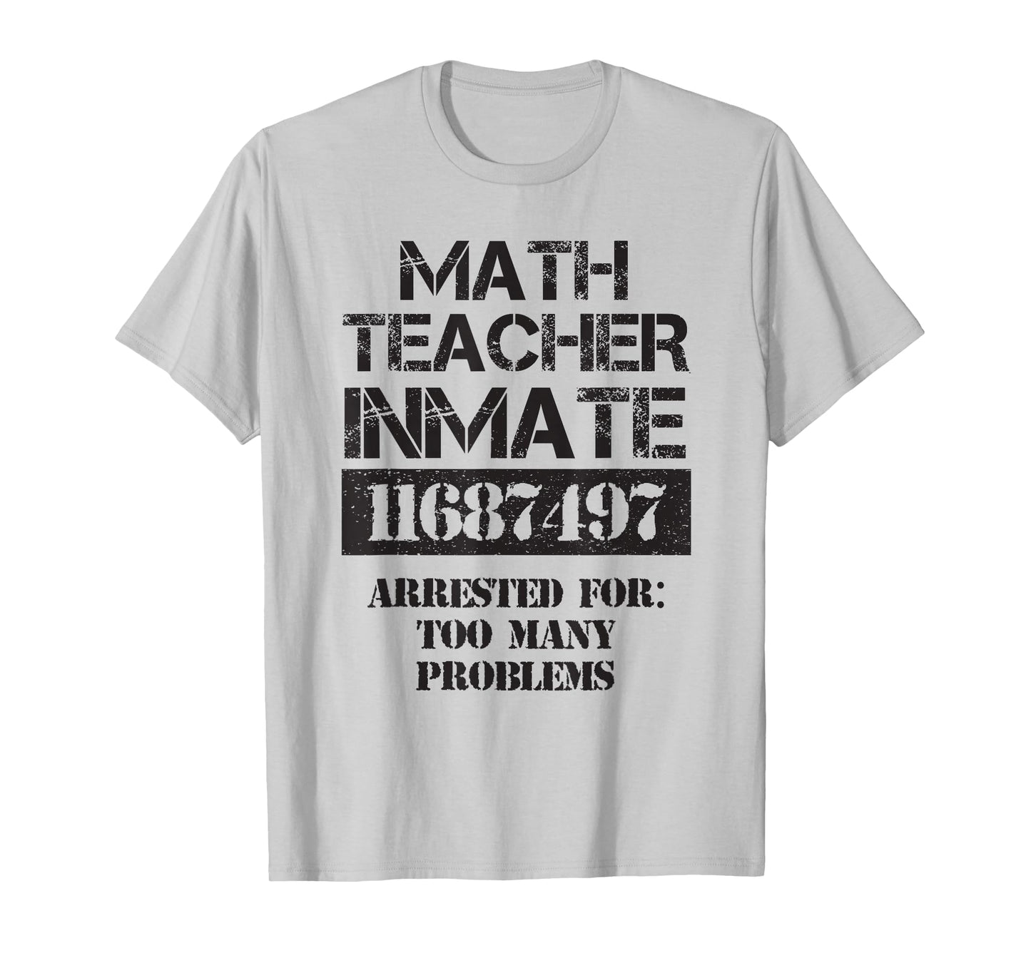 Funny Halloween Math Teacher Prisoner Costume T-Shirt