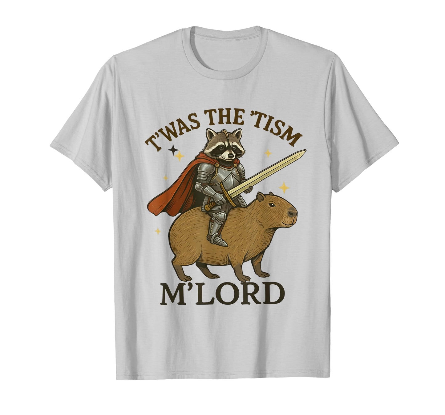 TWAS The Tism M Lord Funny Raccoon Vintage Capybara Autism T-Shirt