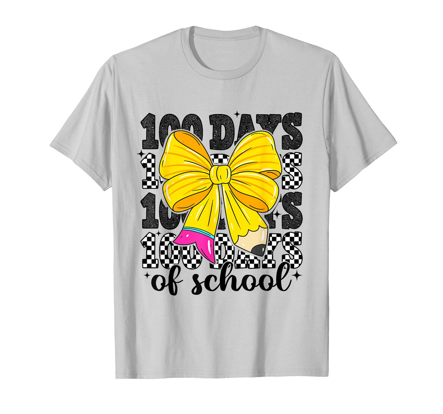 100 Days of School Preppy 100th Day of School Teacher Kids T-Shirt