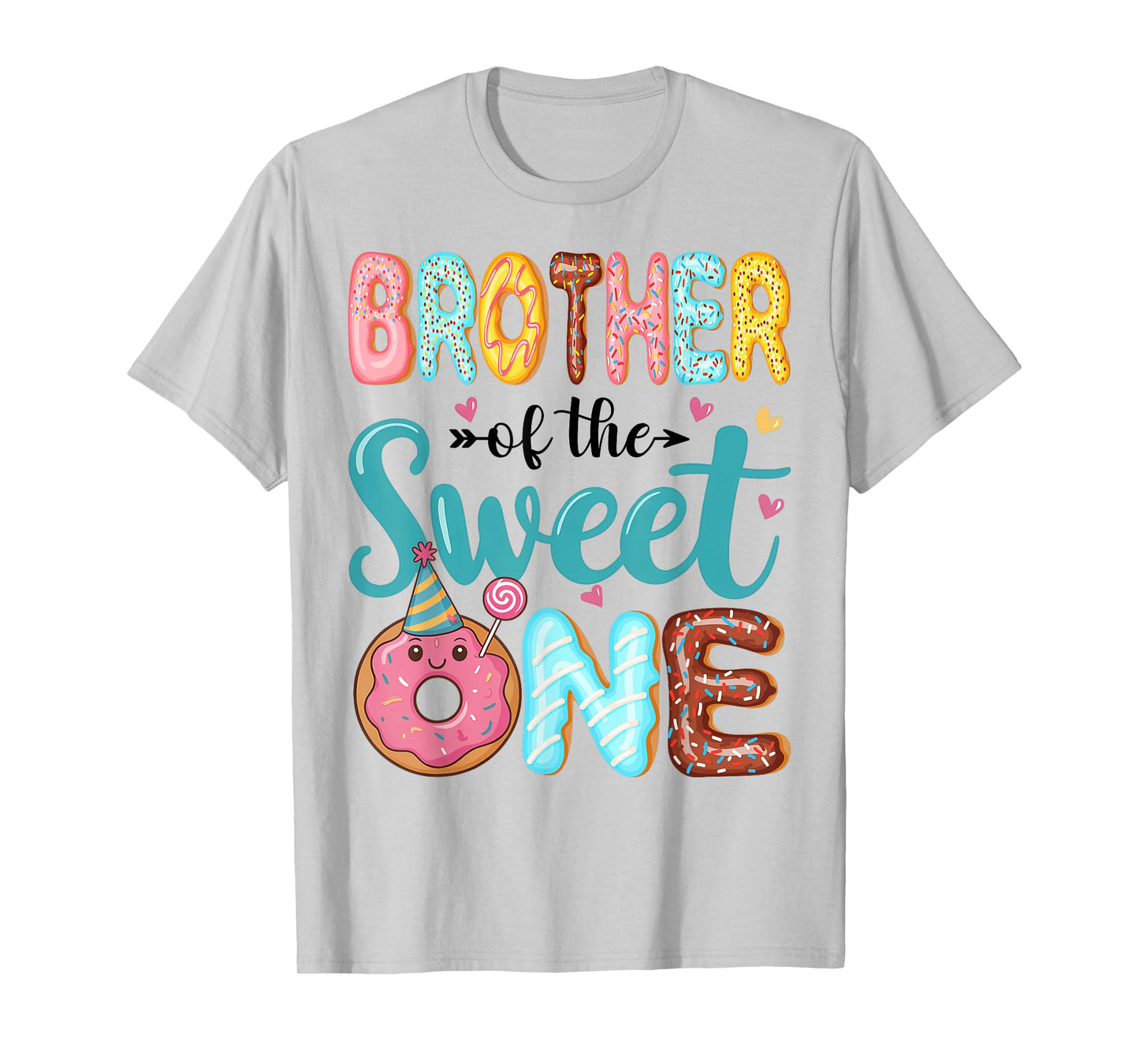 Brother Of The Sweet One 1st Birthday Girl Donut Party T-Shirt