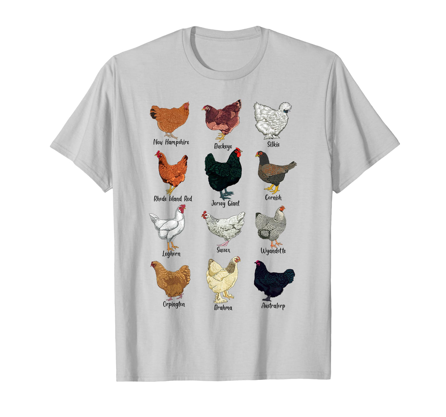 Various Chickens - Chicken Breeds T-Shirt