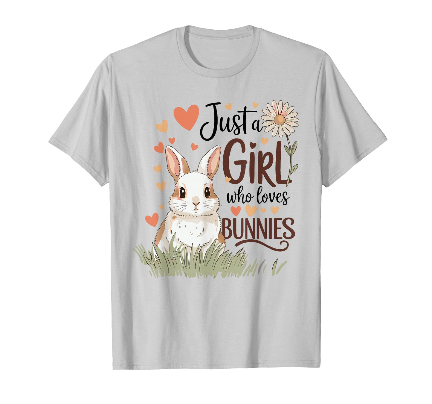 Just a Girl Who Loves Bunnies Design Cute for Girls & Women T-Shirt
