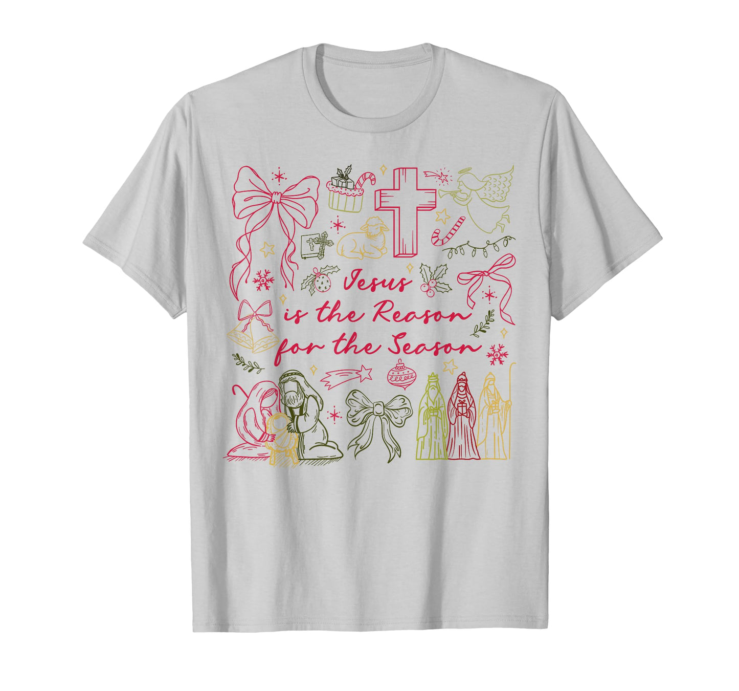 Christmas Jesus is The Reason for The Season Jesus Pajamas T-Shirt